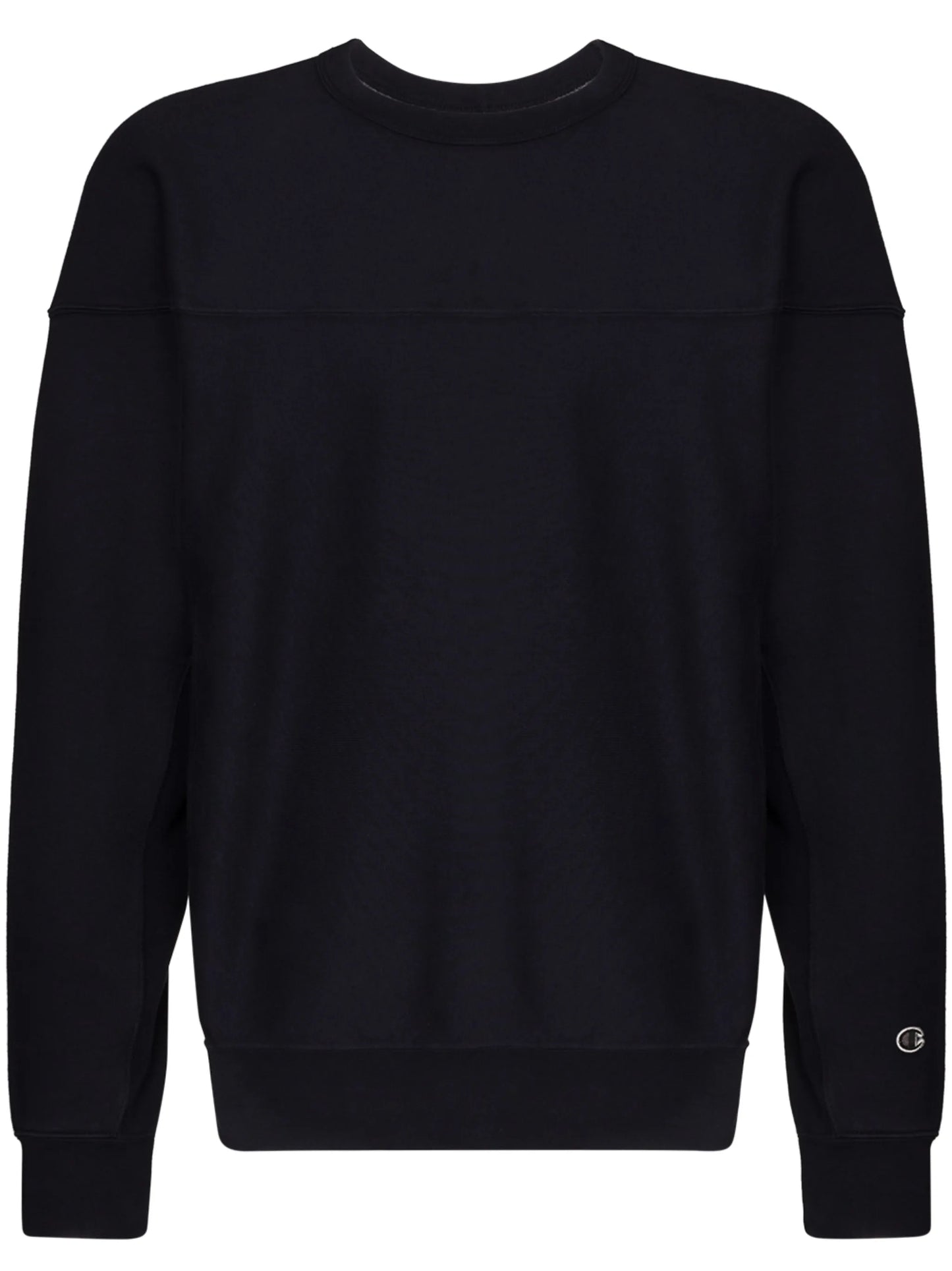 logo-patch crew neck sweatshirt