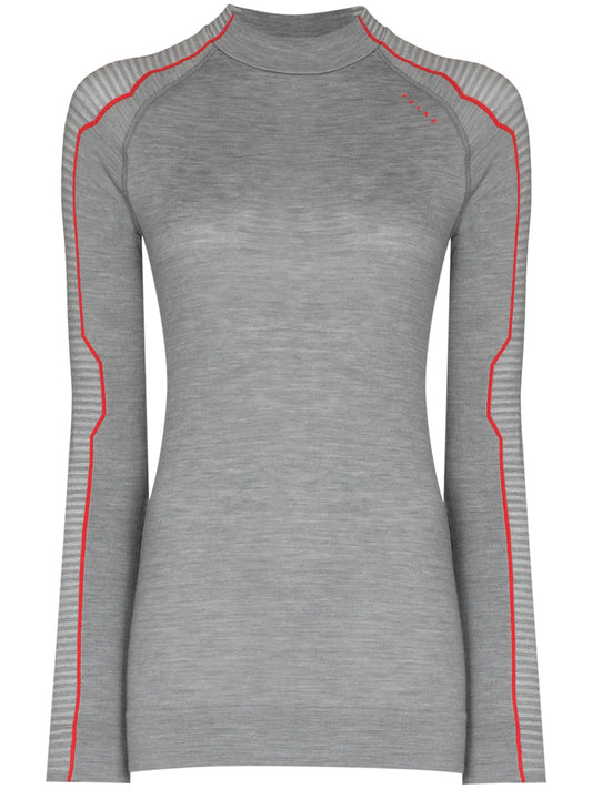 contrasting-trim compression top