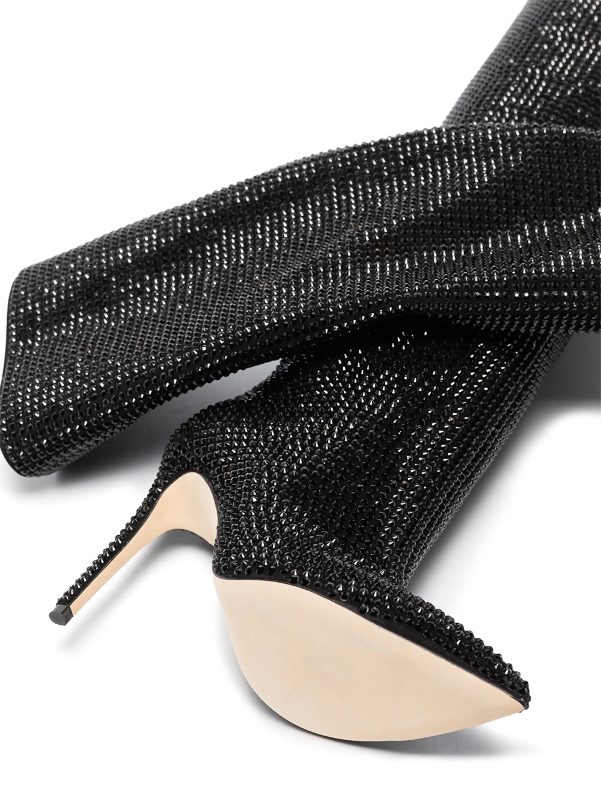Holly 105mm crystal-embellished boots