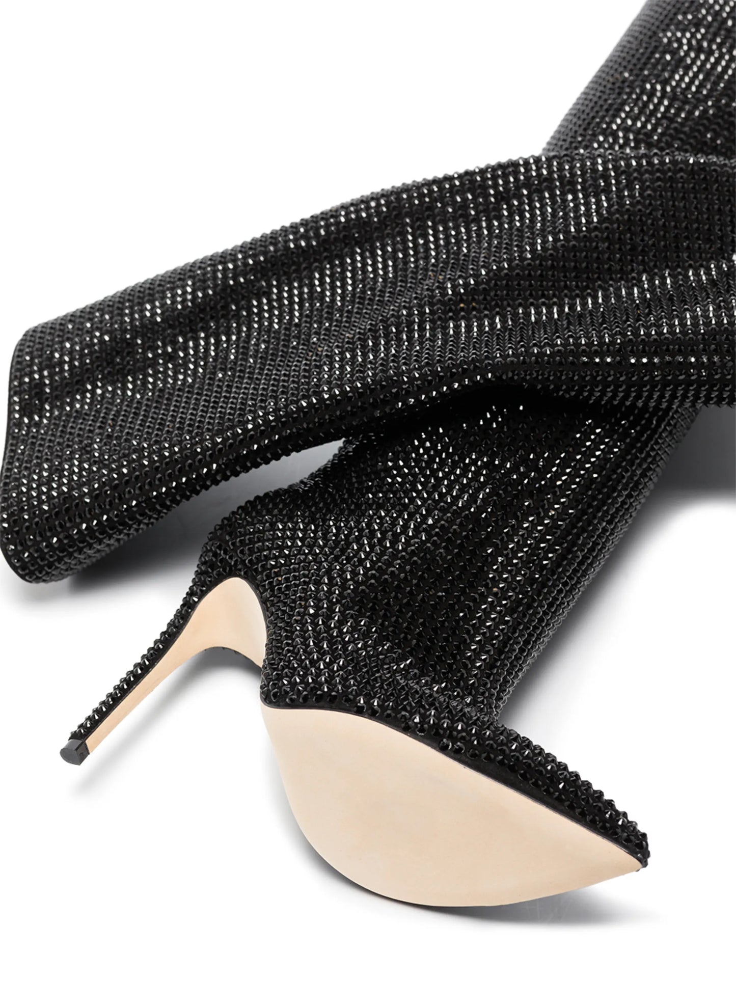 Holly 105mm crystal-embellished boots