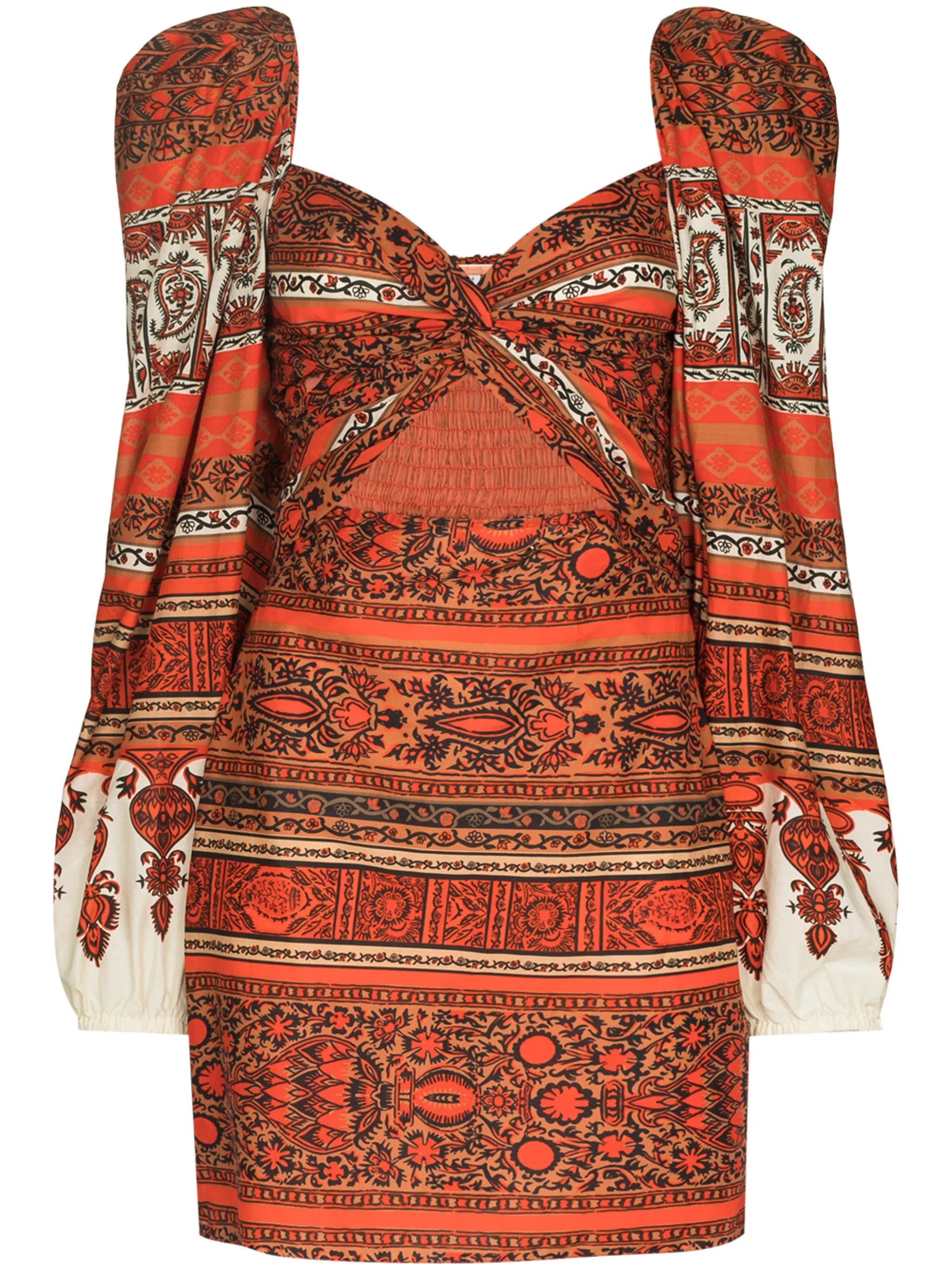 Mantra cut-out minidress
