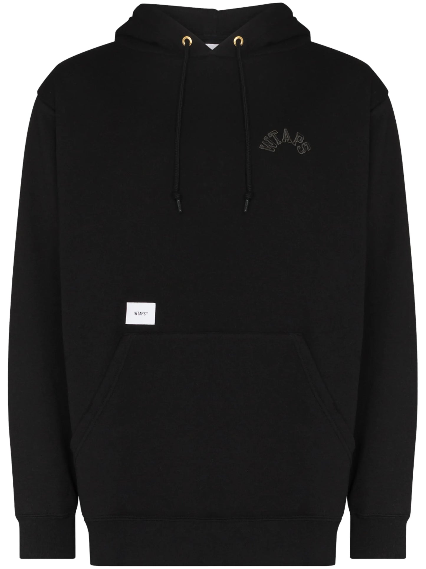 logo-embroidered cotton hoodie
