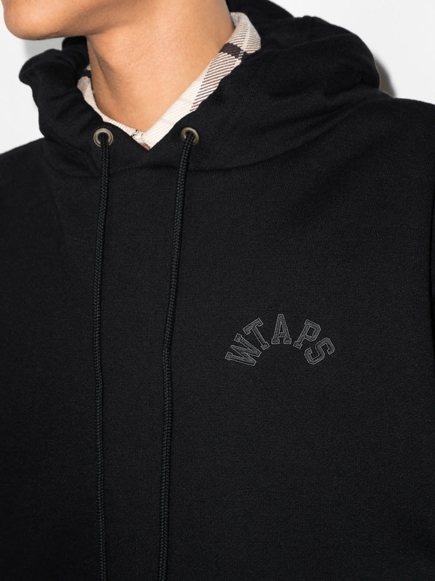 logo-embroidered cotton hoodie