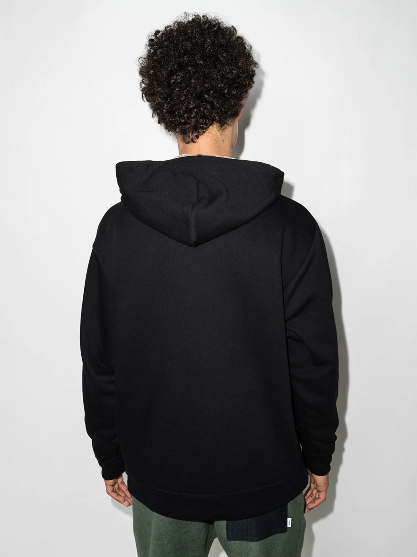 logo-embroidered cotton hoodie