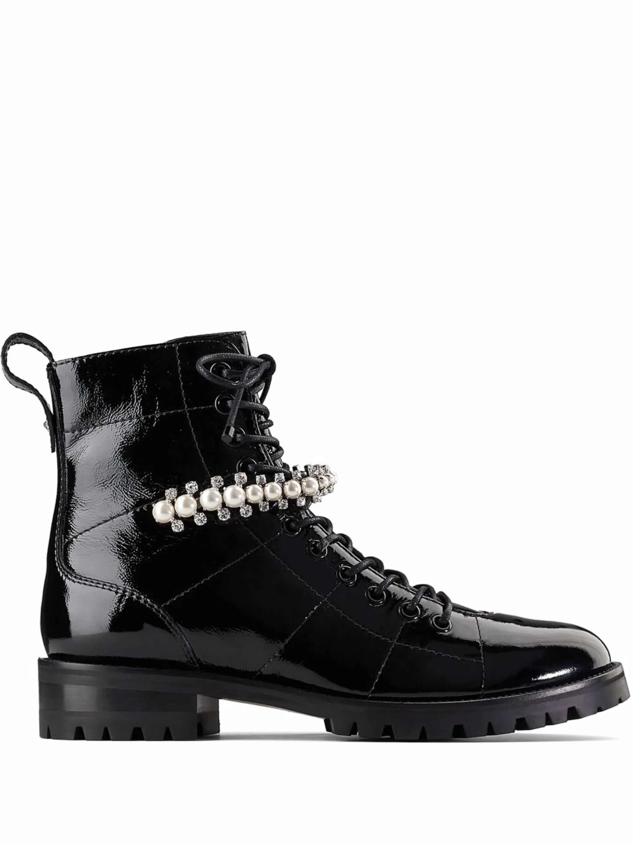 Cruz pearl-embellished boots