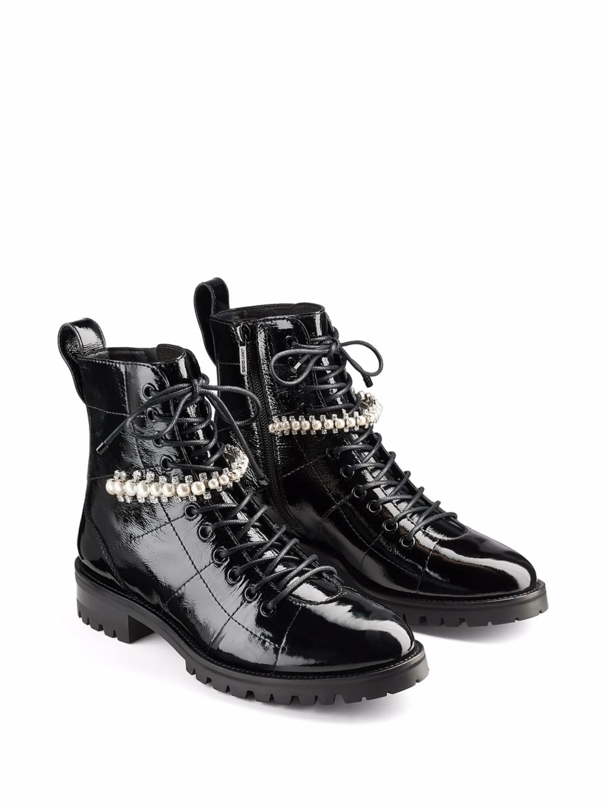 Cruz pearl-embellished boots
