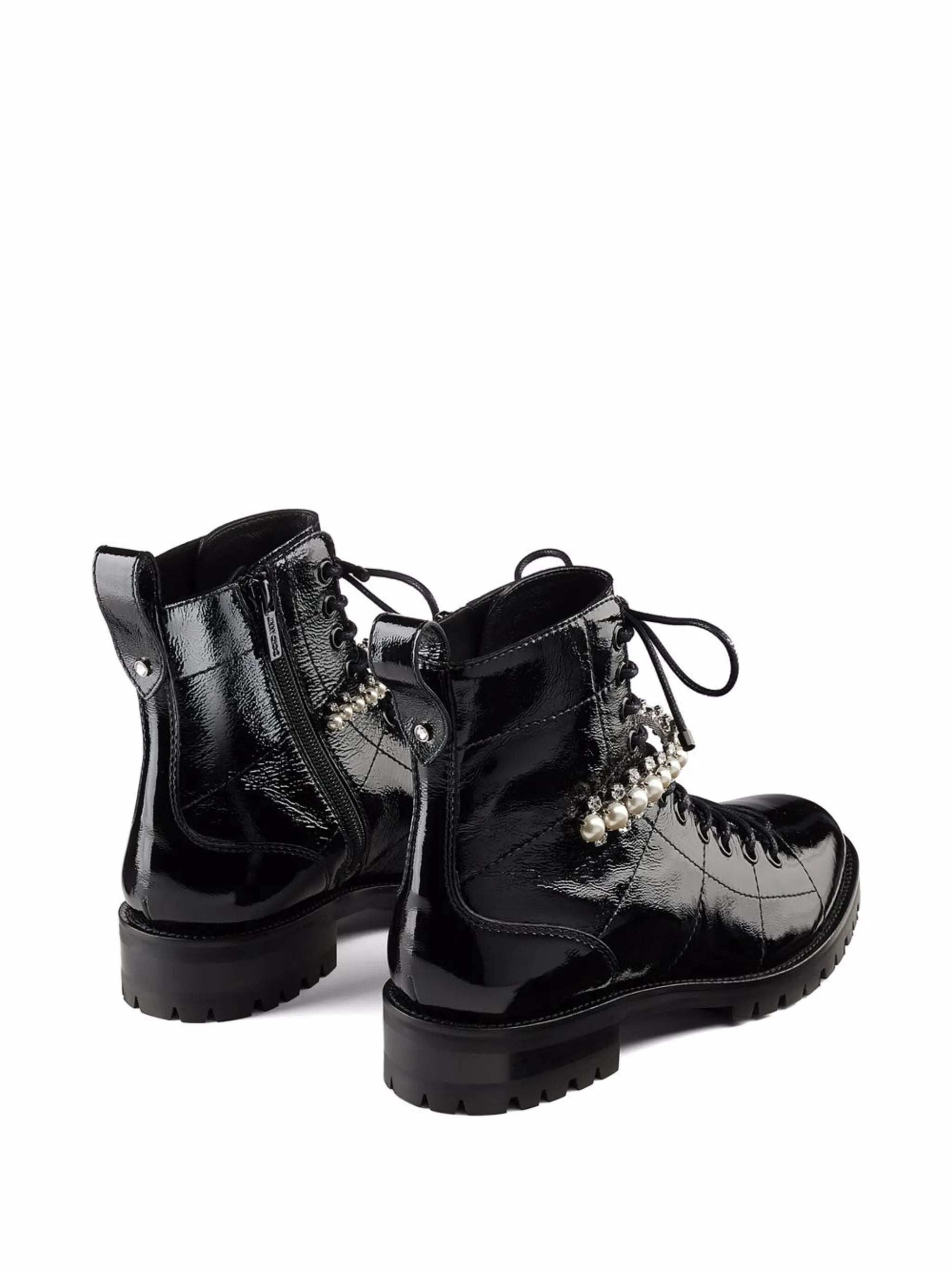 Cruz pearl-embellished boots