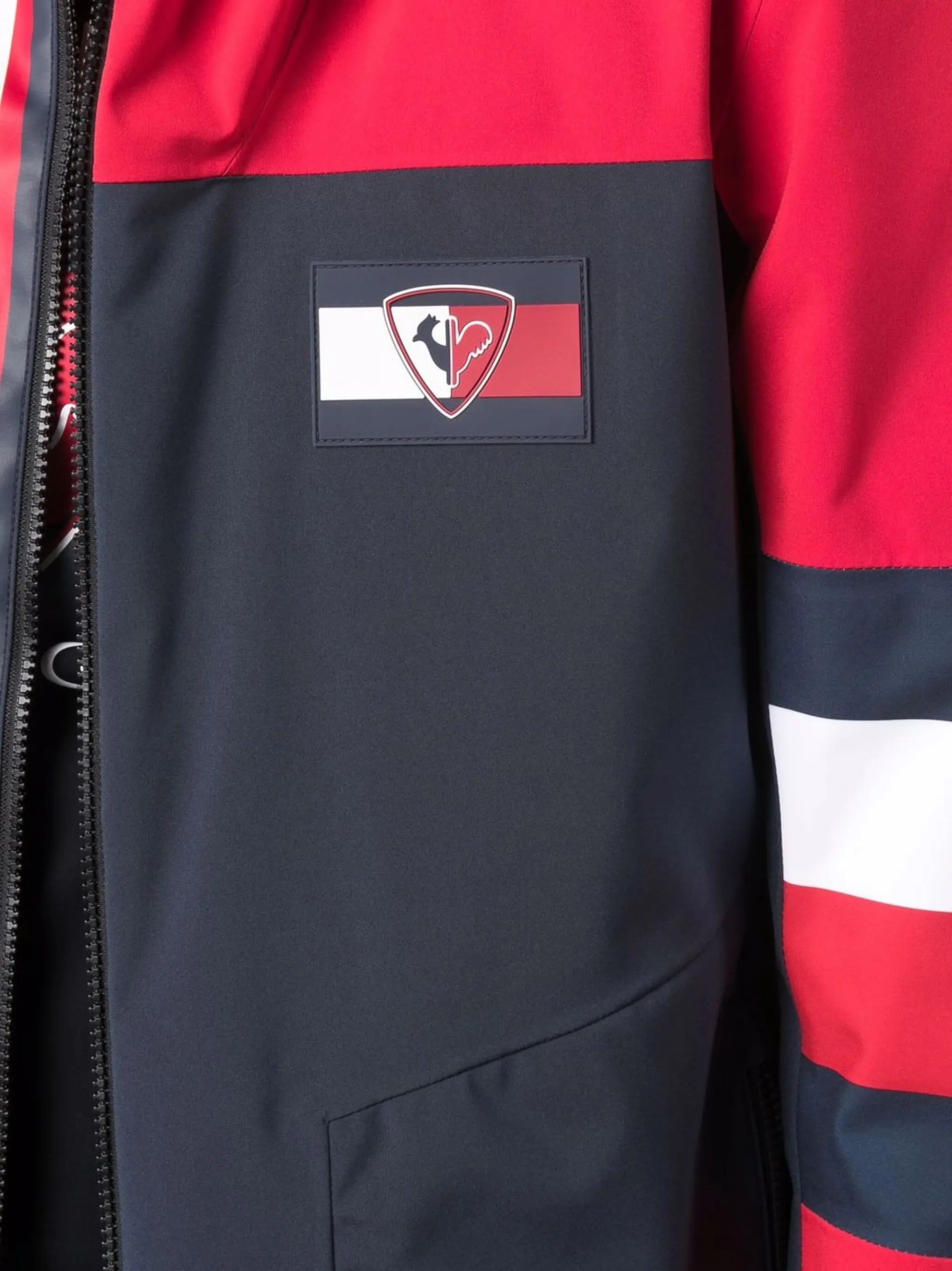 logo striped jacket