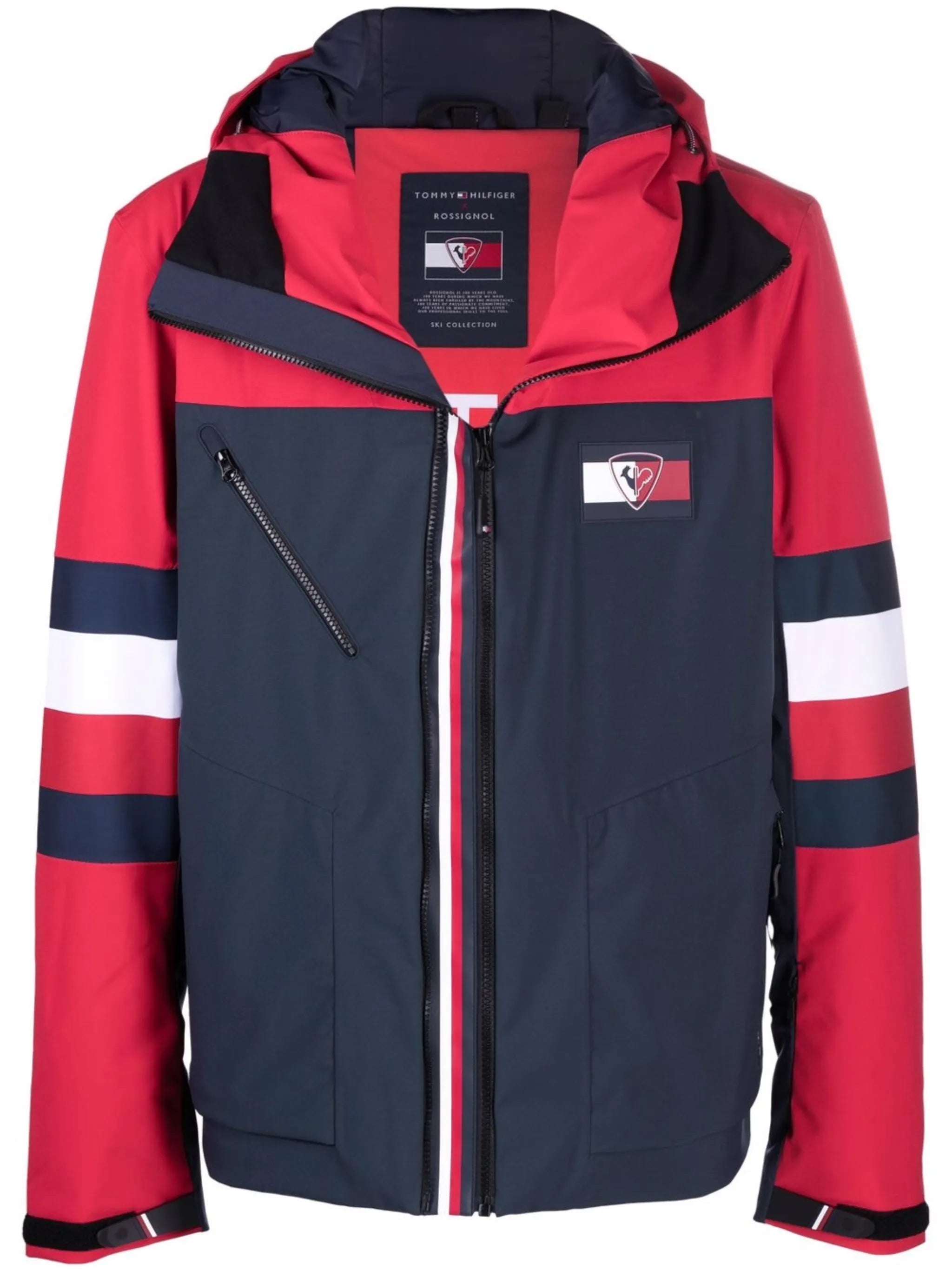 logo striped jacket