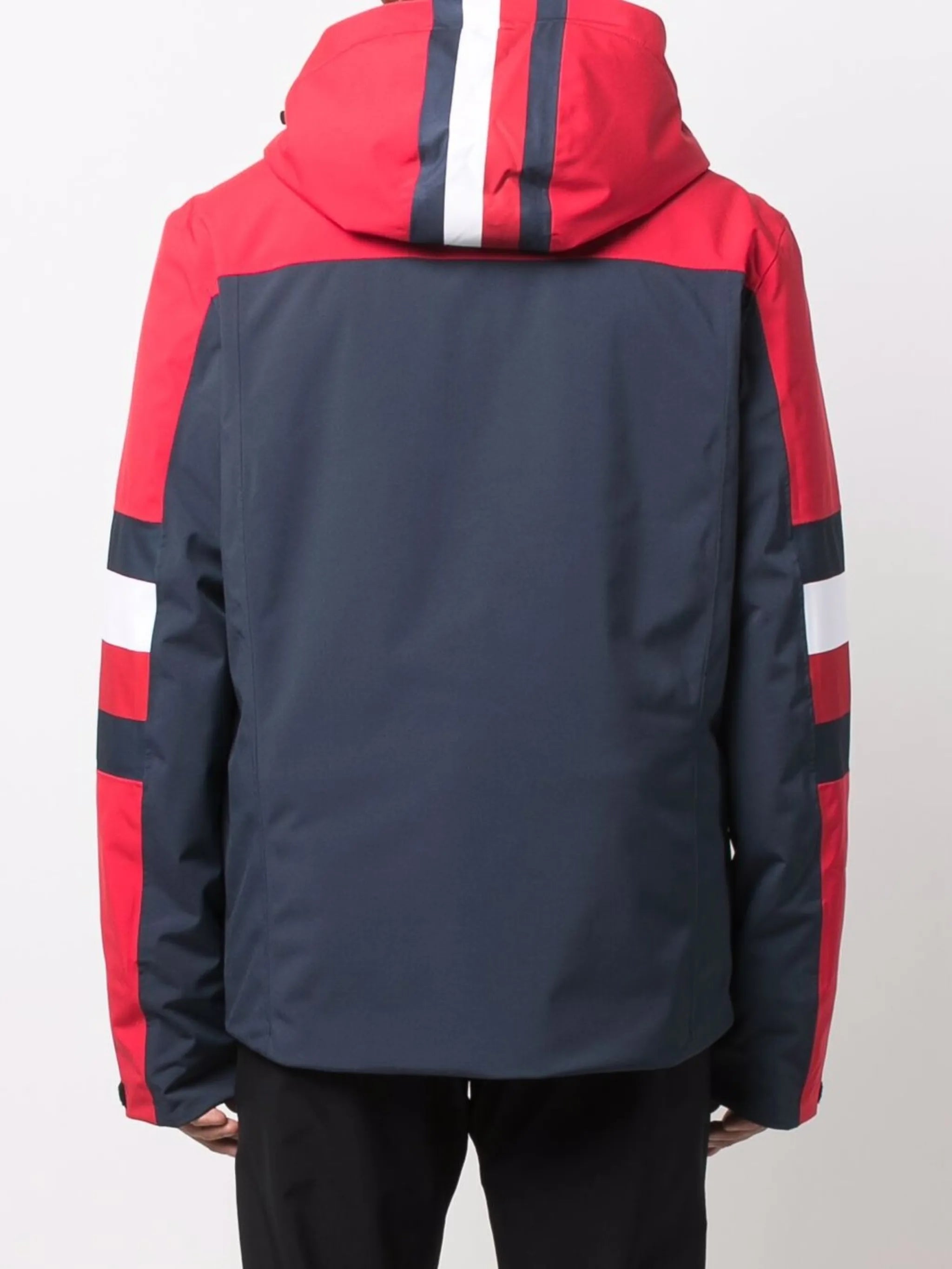 logo striped jacket
