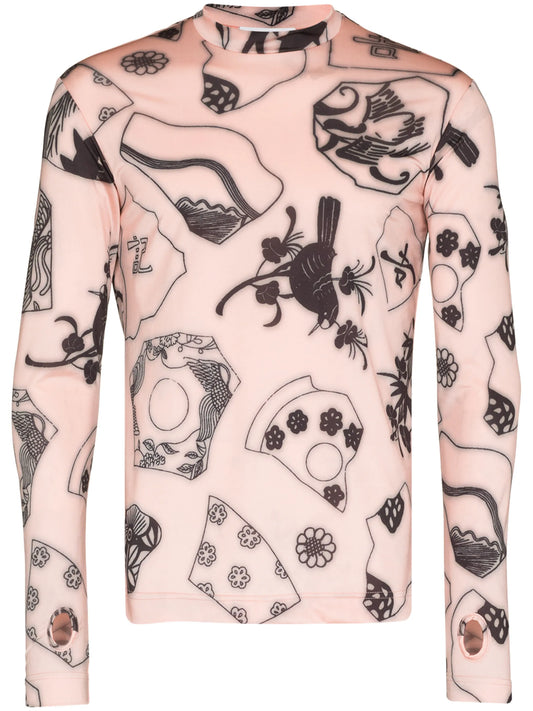 Ceramic Fragment long-sleeve T-shirt