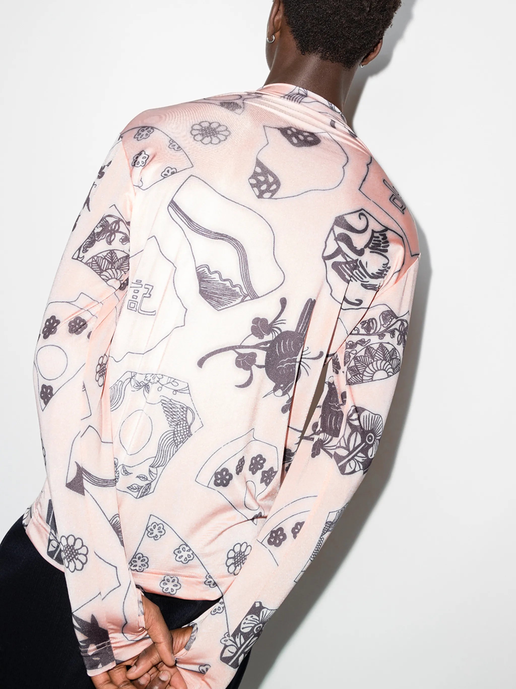 Ceramic Fragment long-sleeve T-shirt