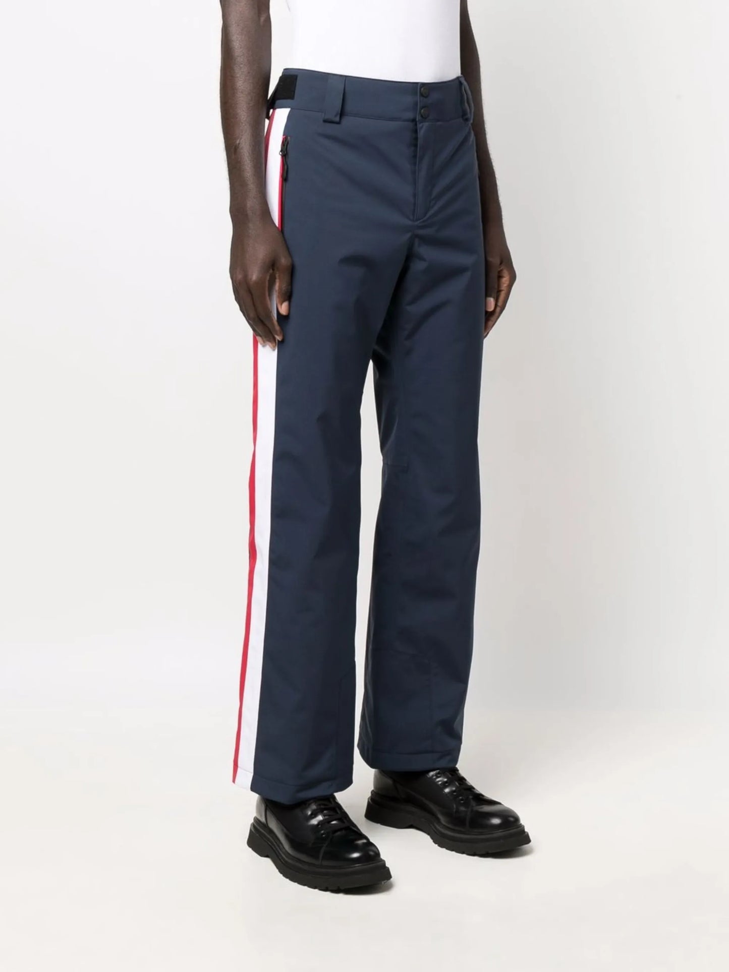 Flag striped-edge ski trousers