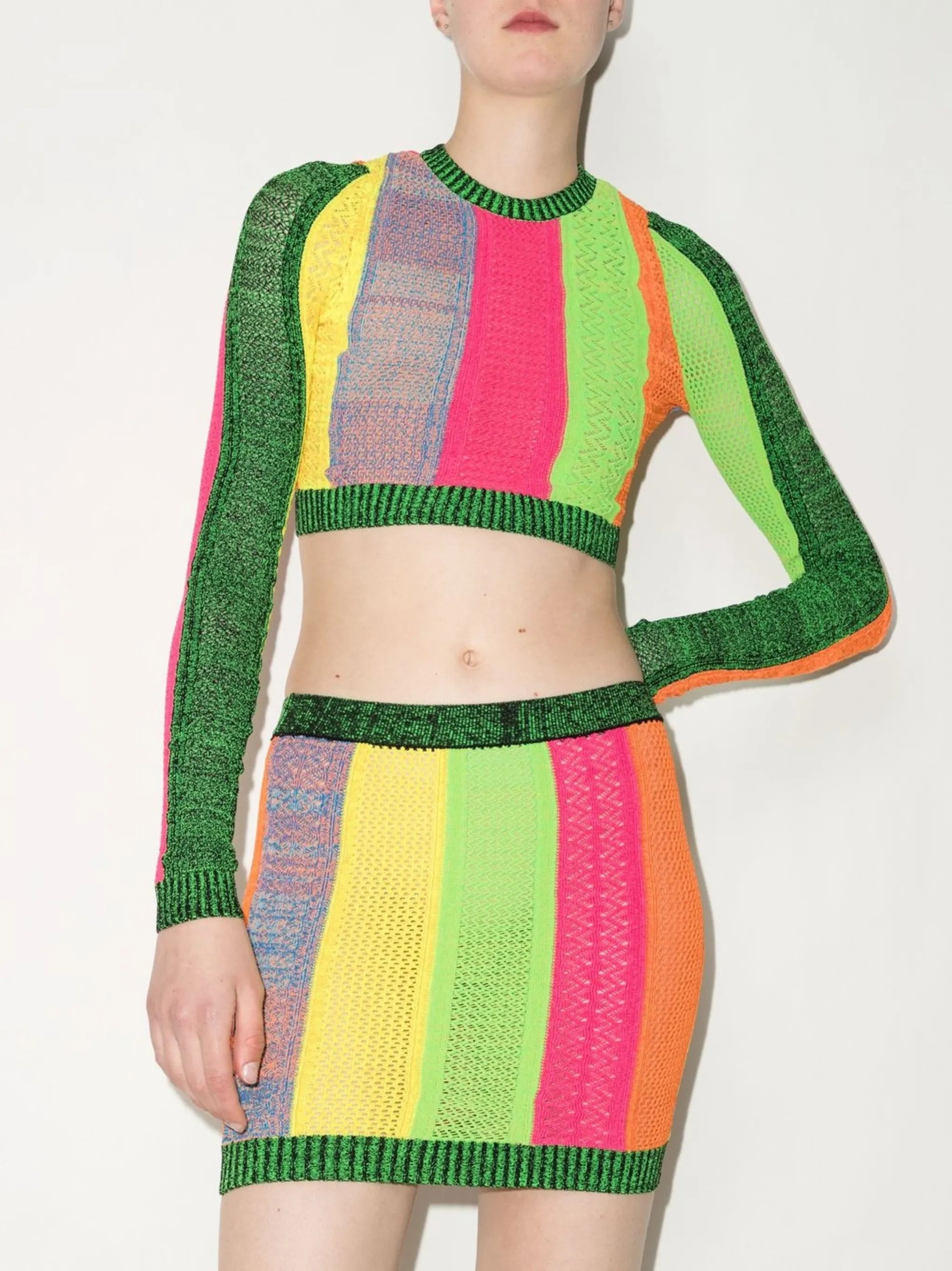 striped knitted top