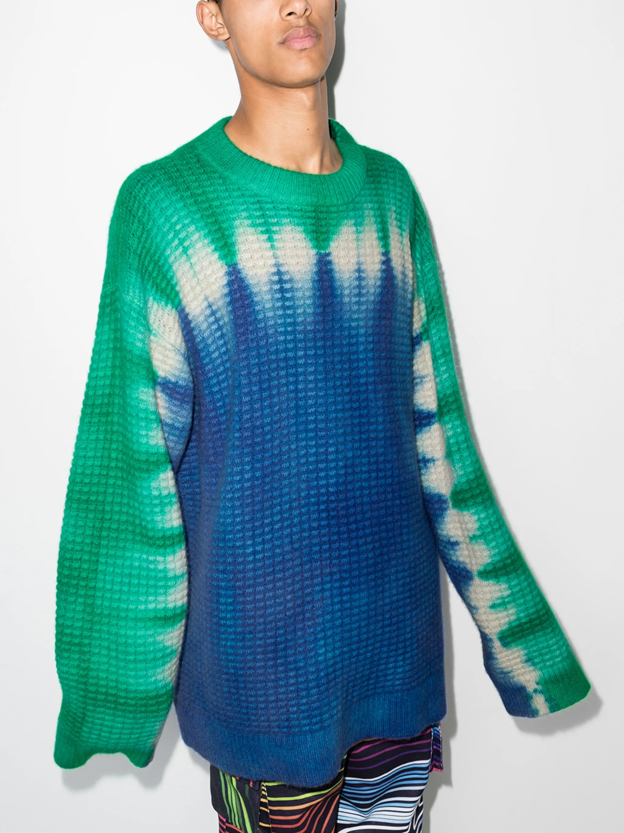 Daybreak tie-dye waffle jumper