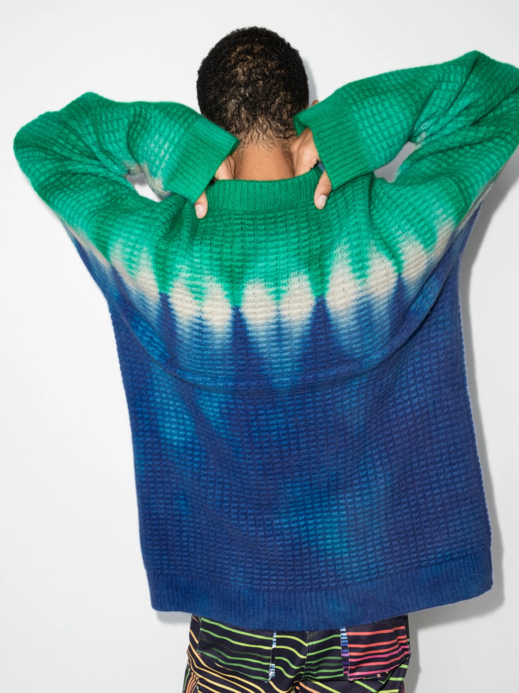 Daybreak tie-dye waffle jumper