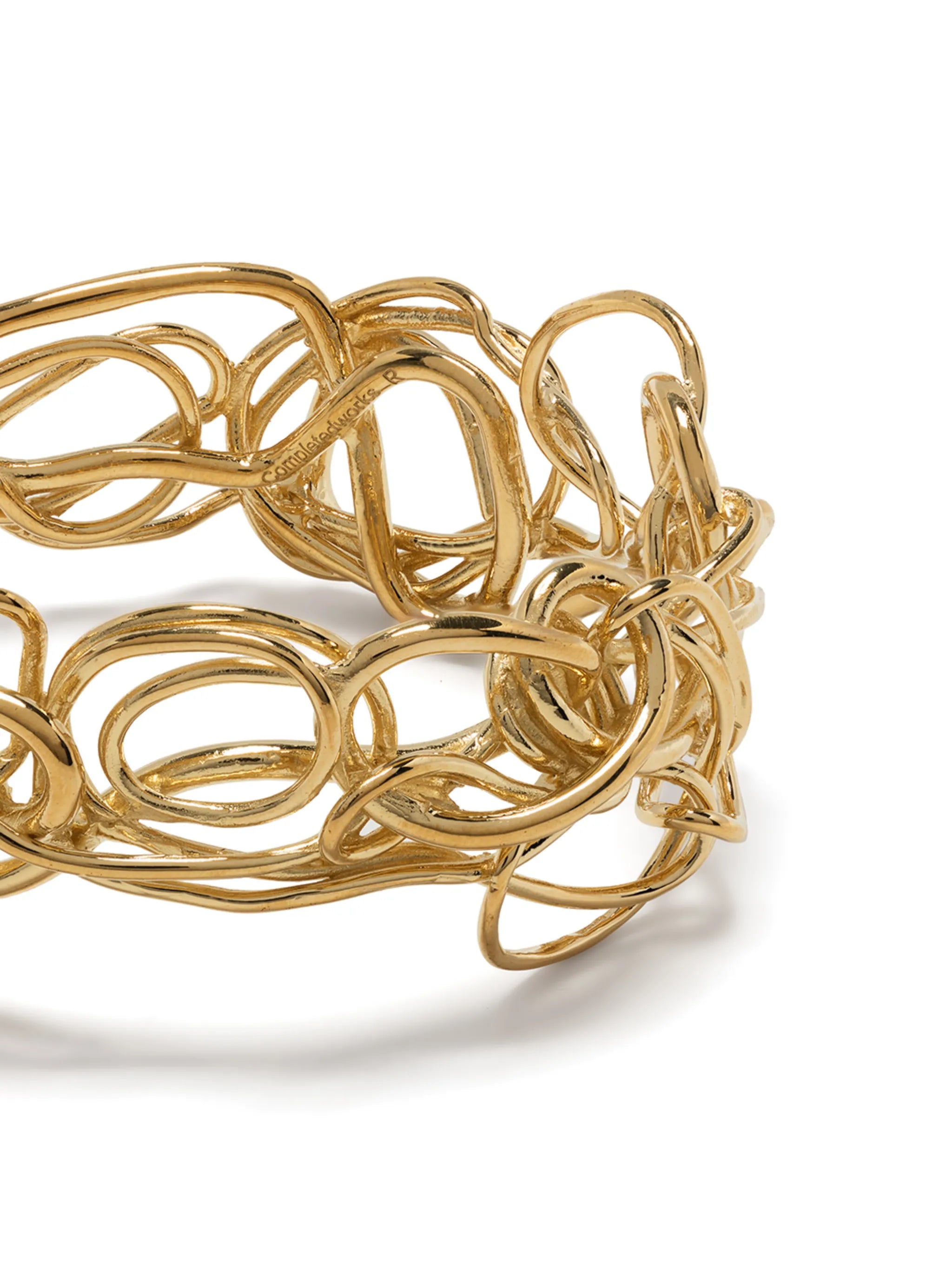 looping strands hoop earrings