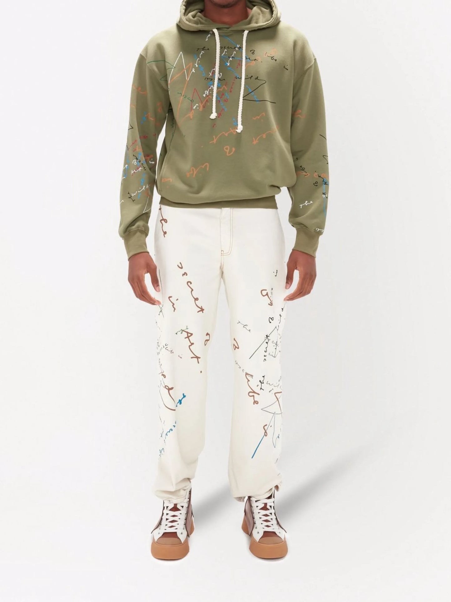 Oscar Wilde Capsule quote-print hoodie