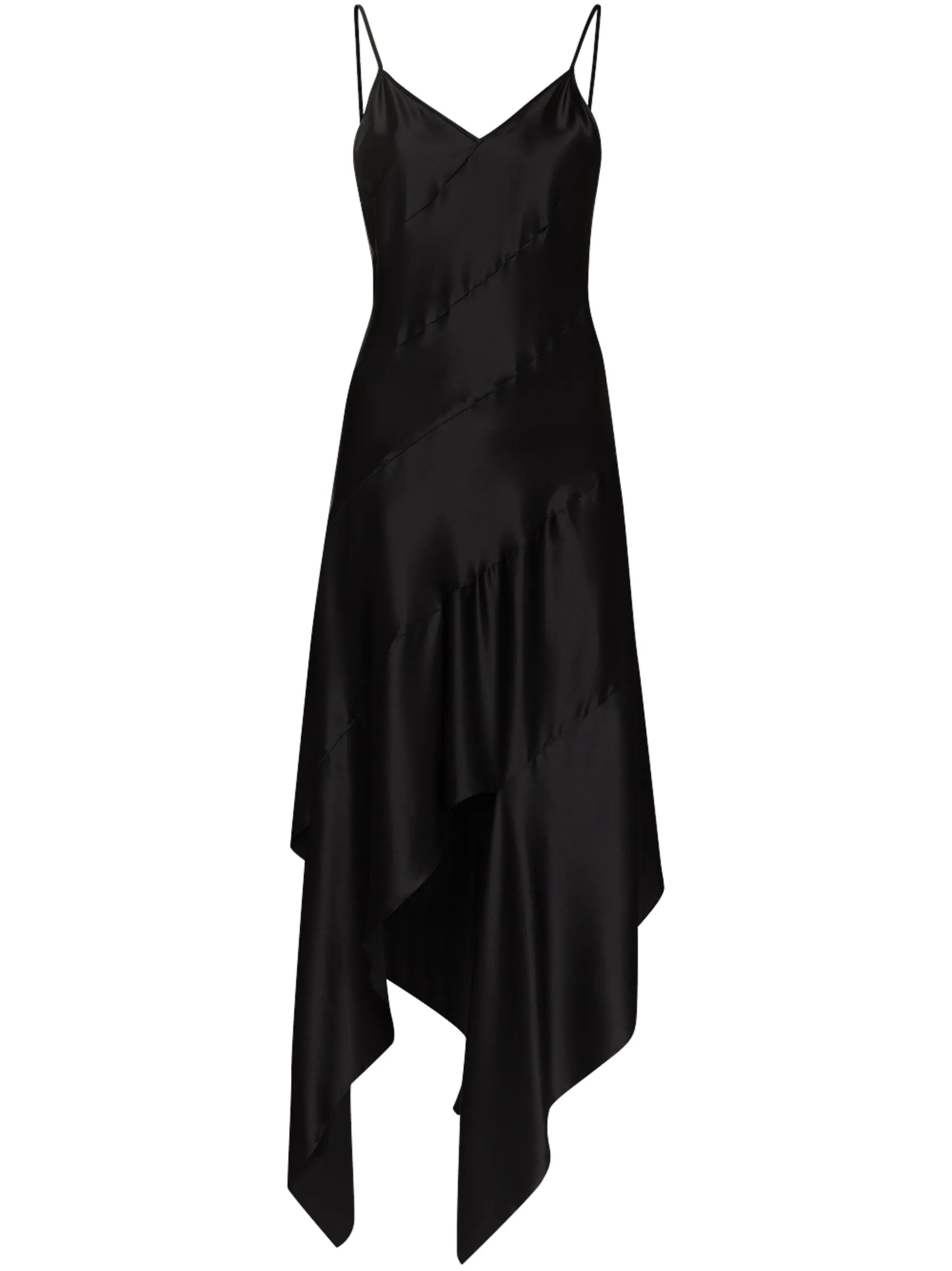 asymmetric slip dress