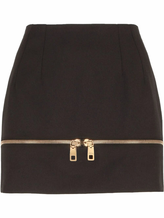 zip-detail A-line skirt
