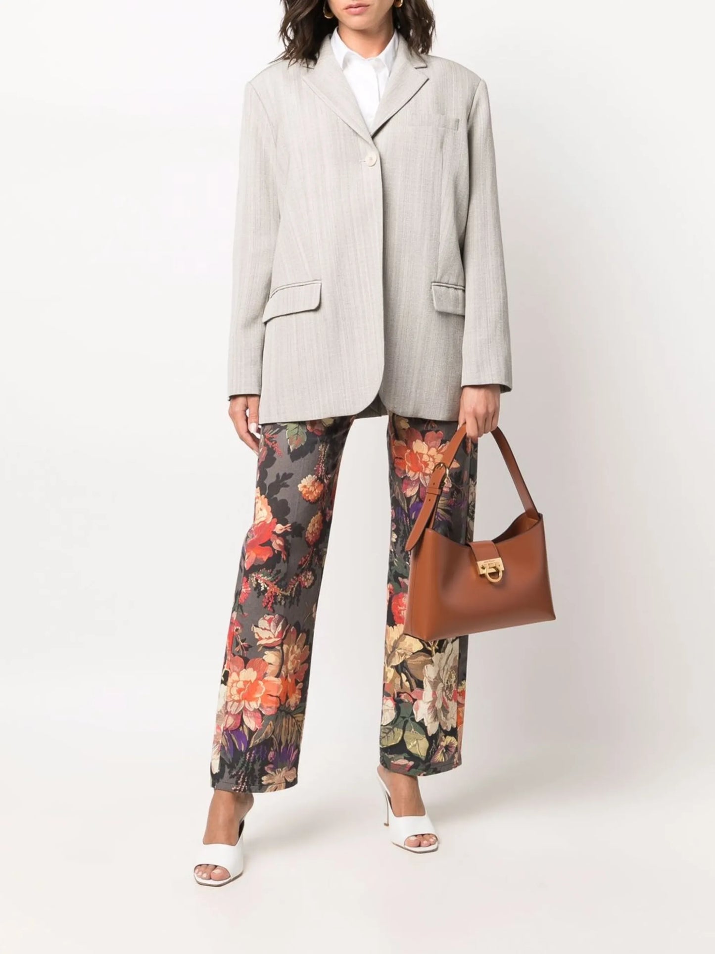 Trifolio leather shoulder bag