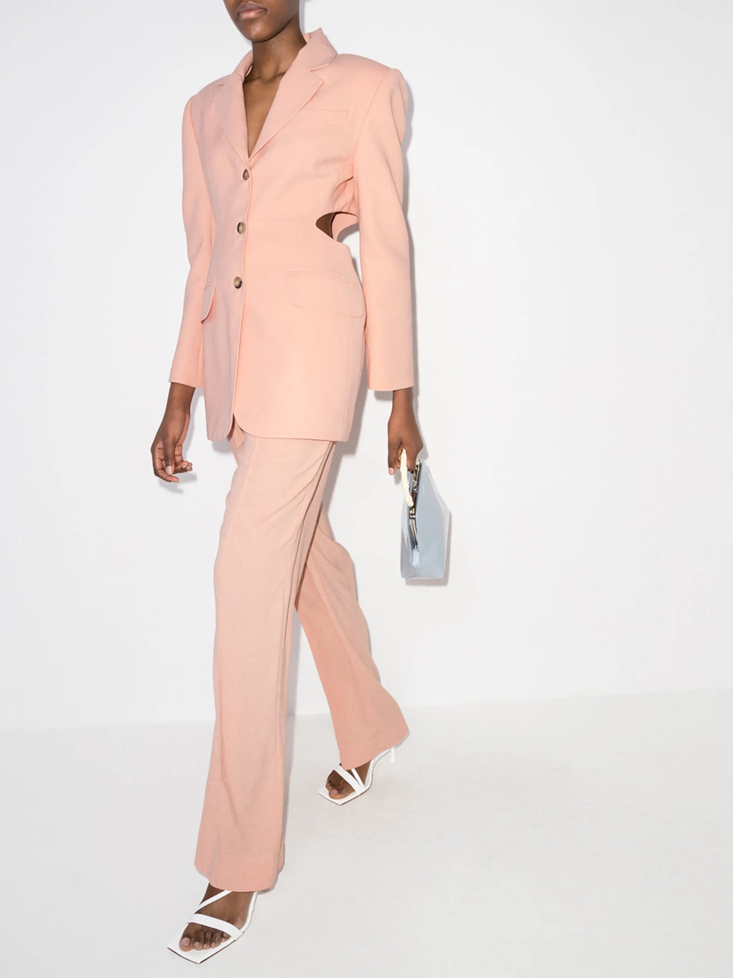 twill tailored trousers