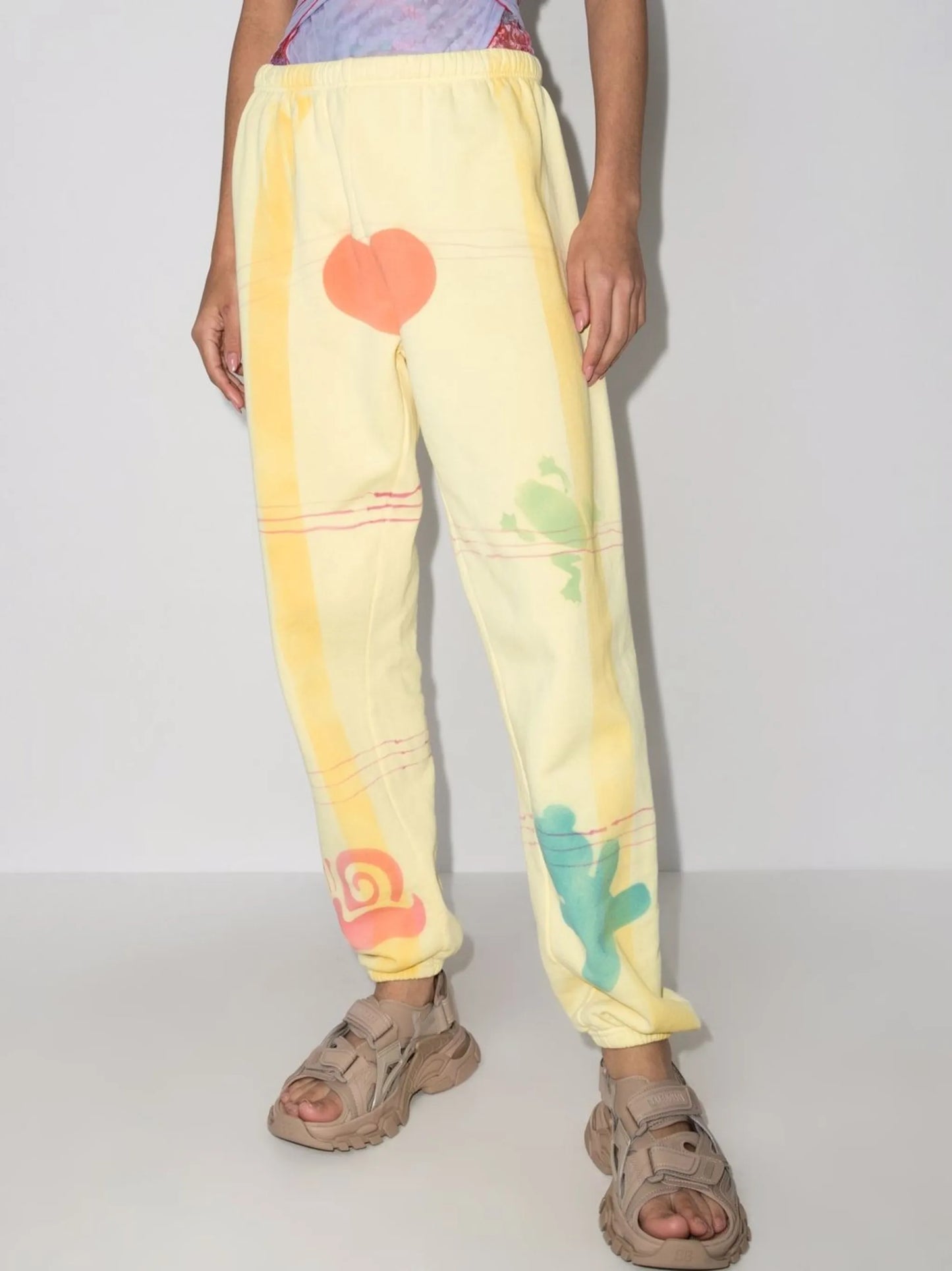 Picnic Wave printed track pants