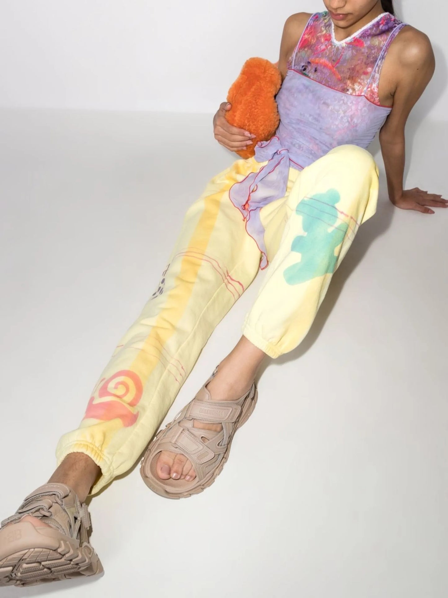 Picnic Wave printed track pants