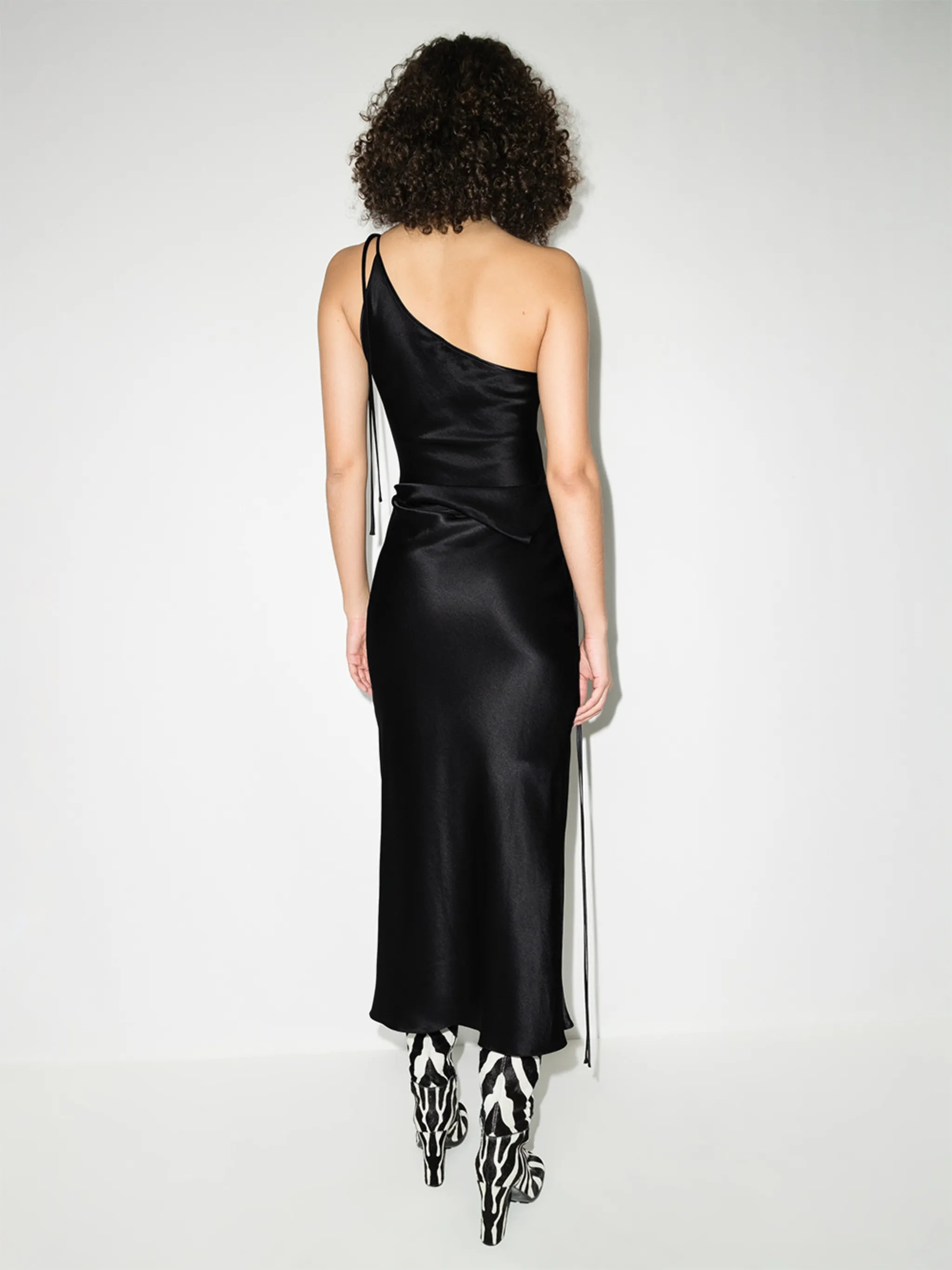 asymmetric one-shoulder dress