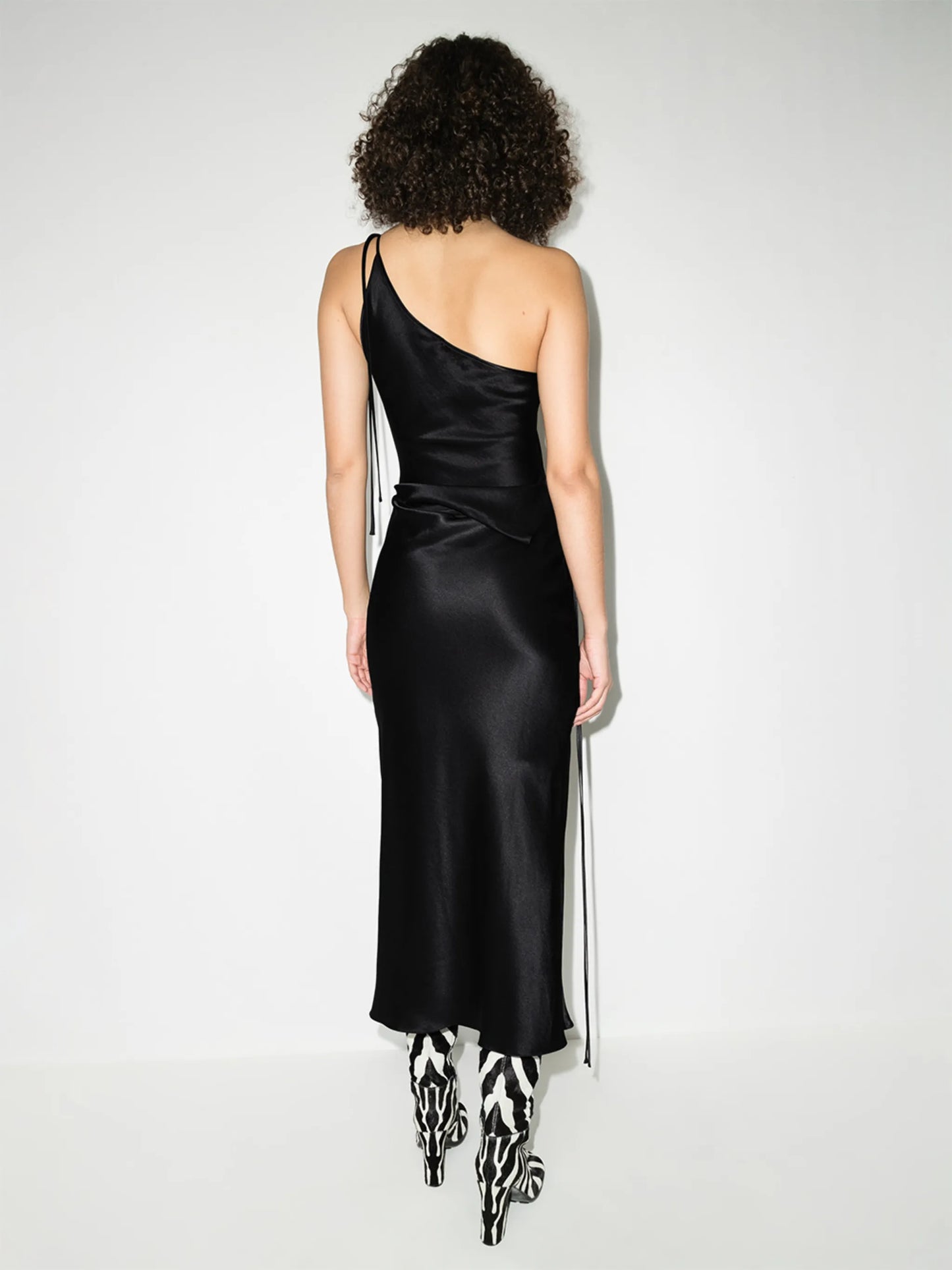 asymmetric one-shoulder dress