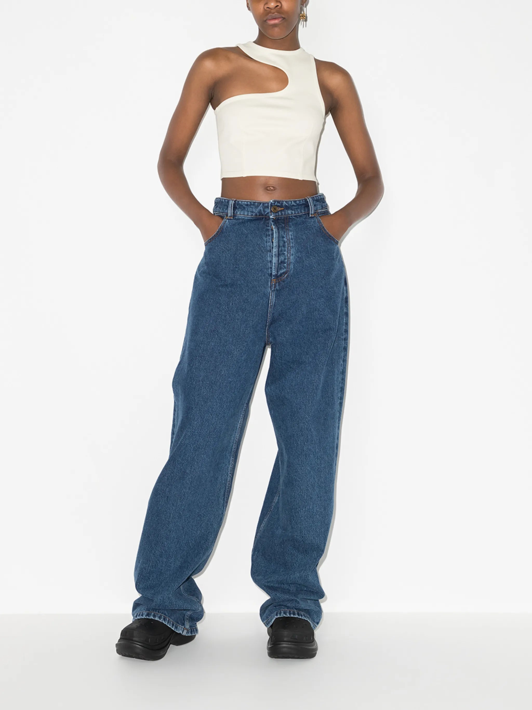 asymmetric tank top