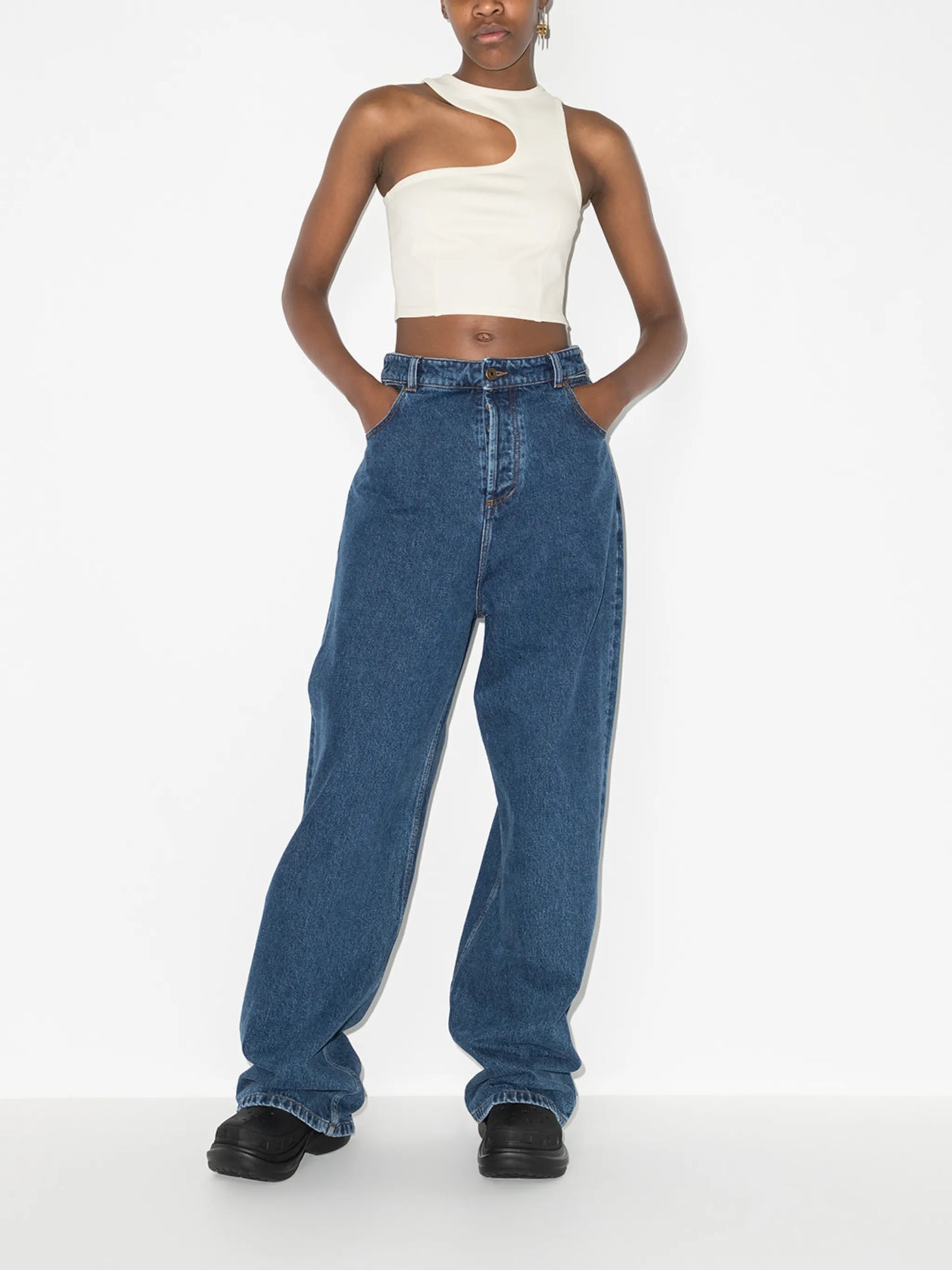 asymmetric tank top
