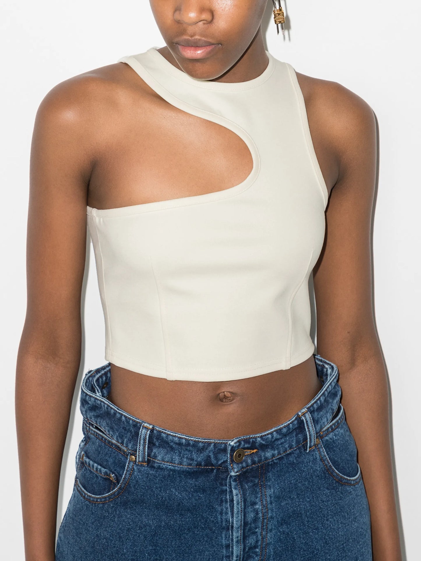 asymmetric tank top