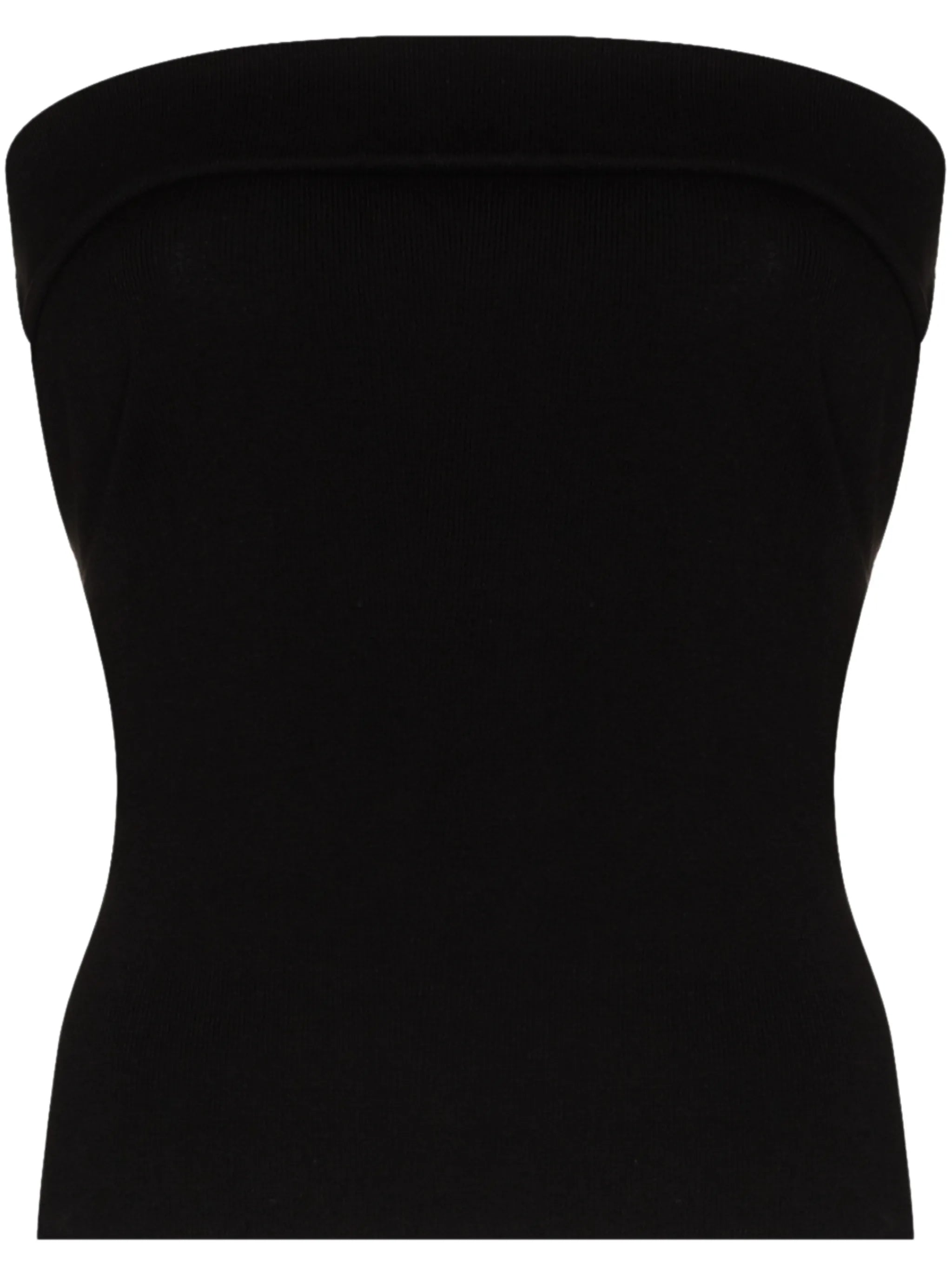folded-waist knitted miniskirt