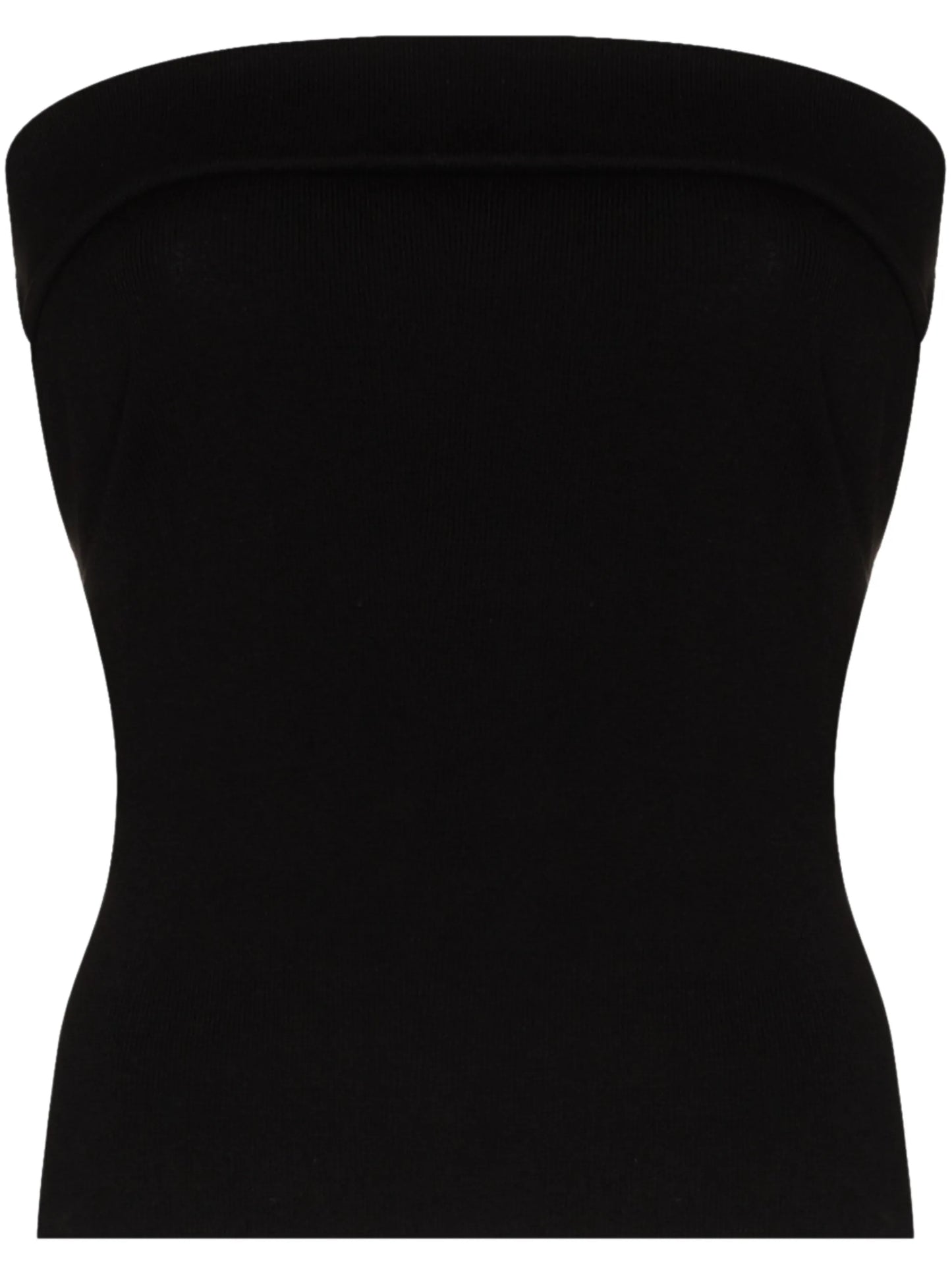 folded-waist knitted miniskirt