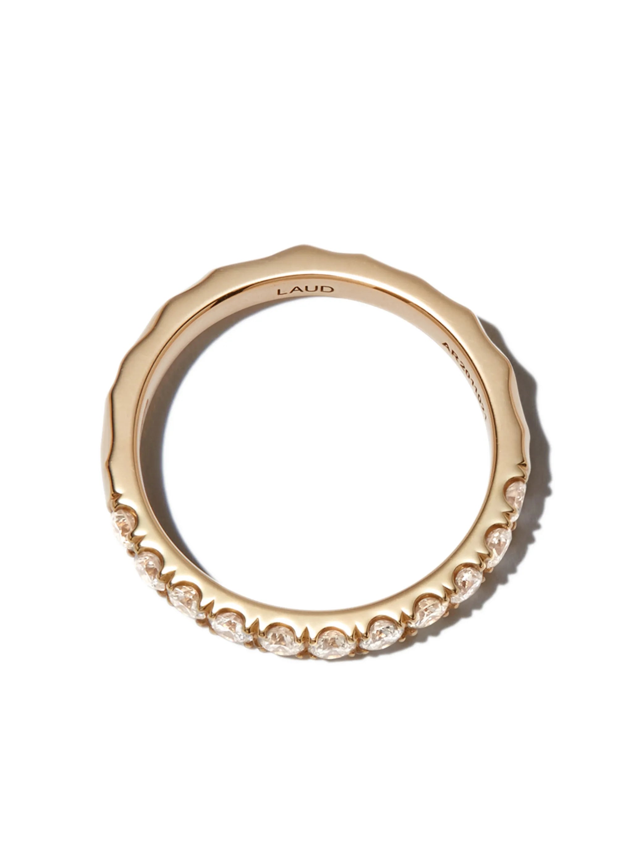 18kt yellow gold Aspect diamond ring