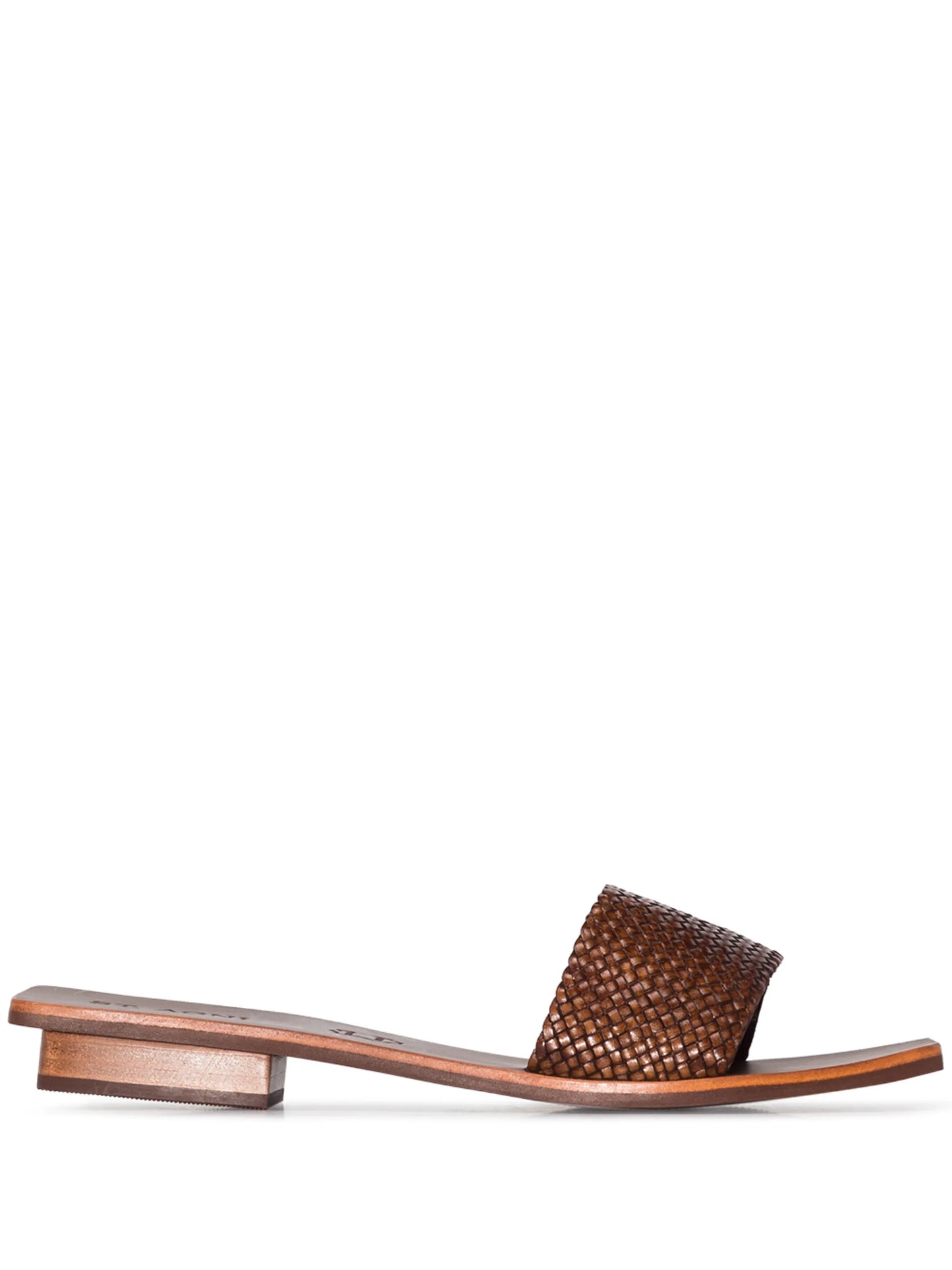 Evi woven leather-strap sandals