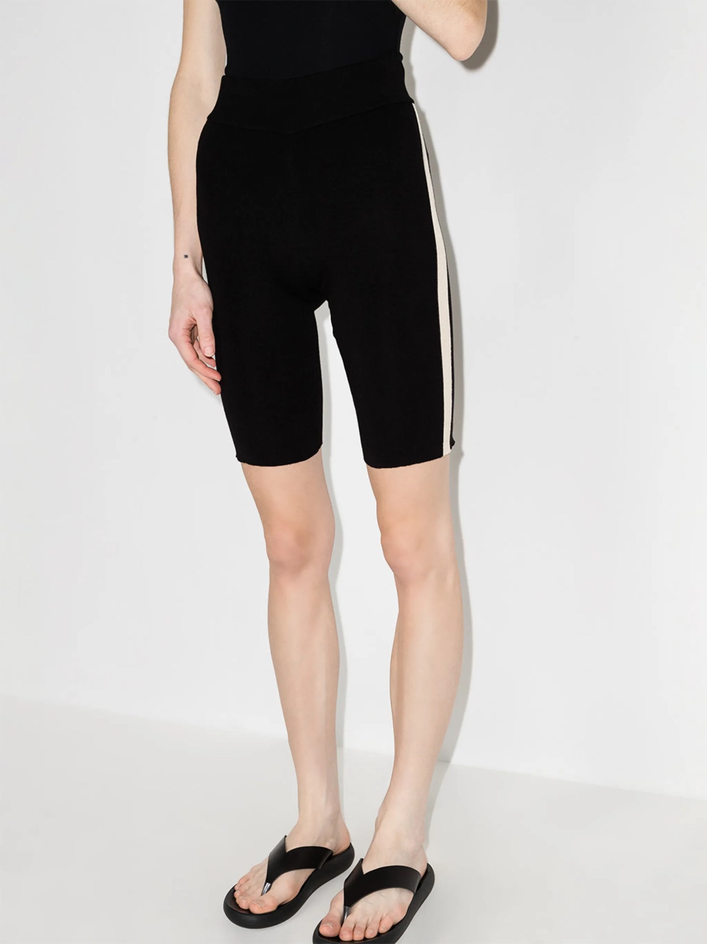 side-stripe cycling shorts
