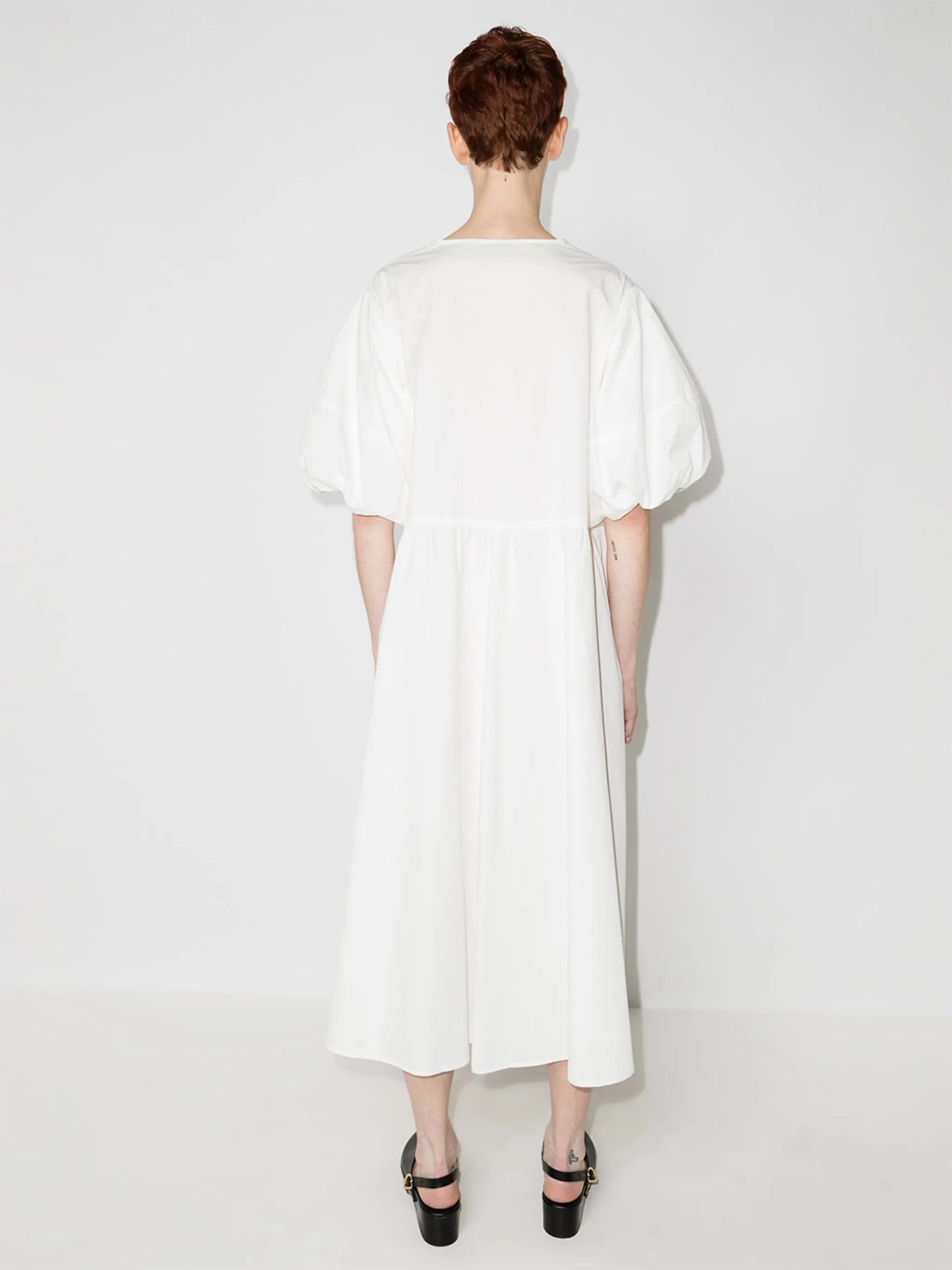 Copenhagen puff-sleeve midi dress