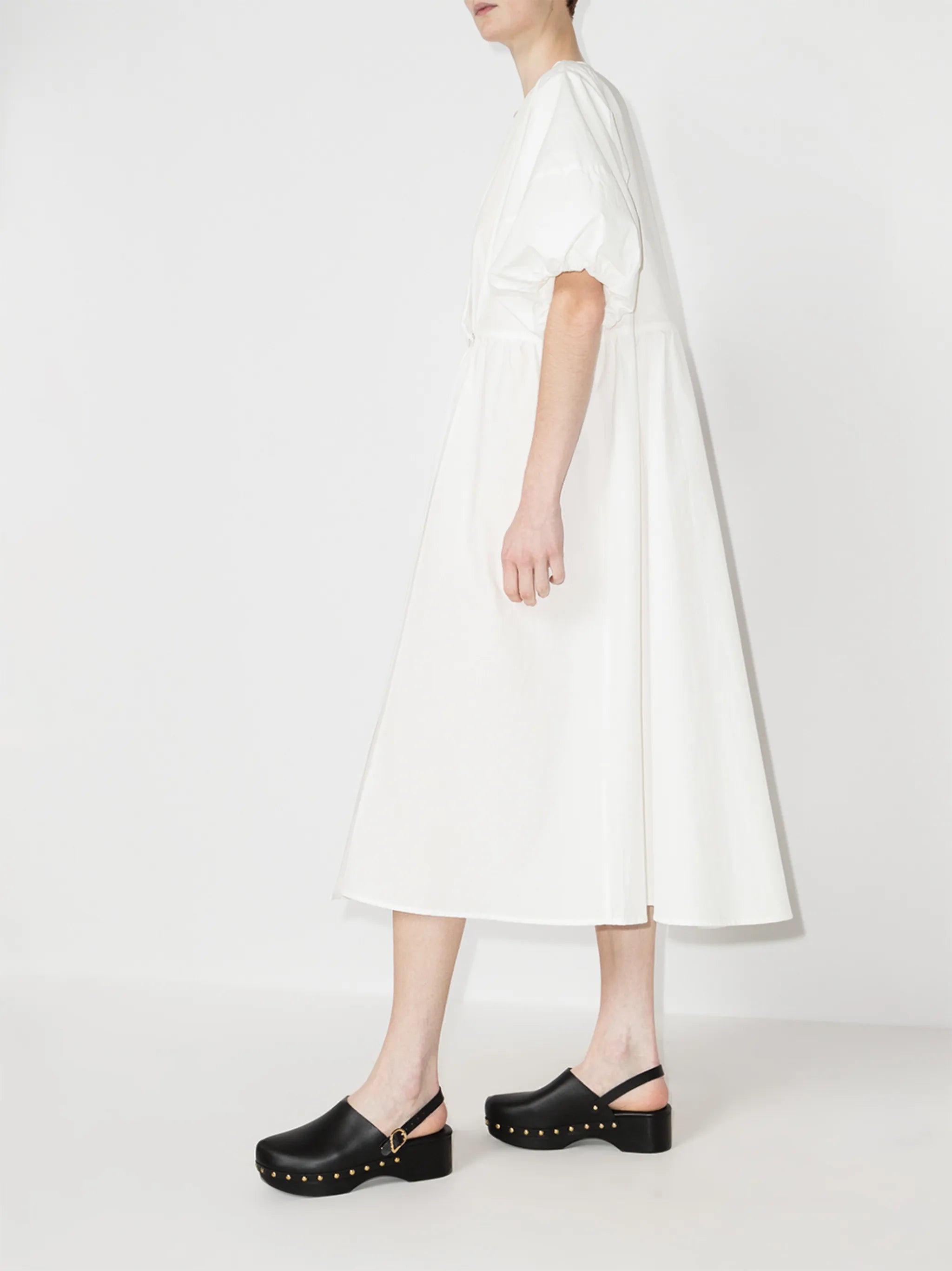 Copenhagen puff-sleeve midi dress