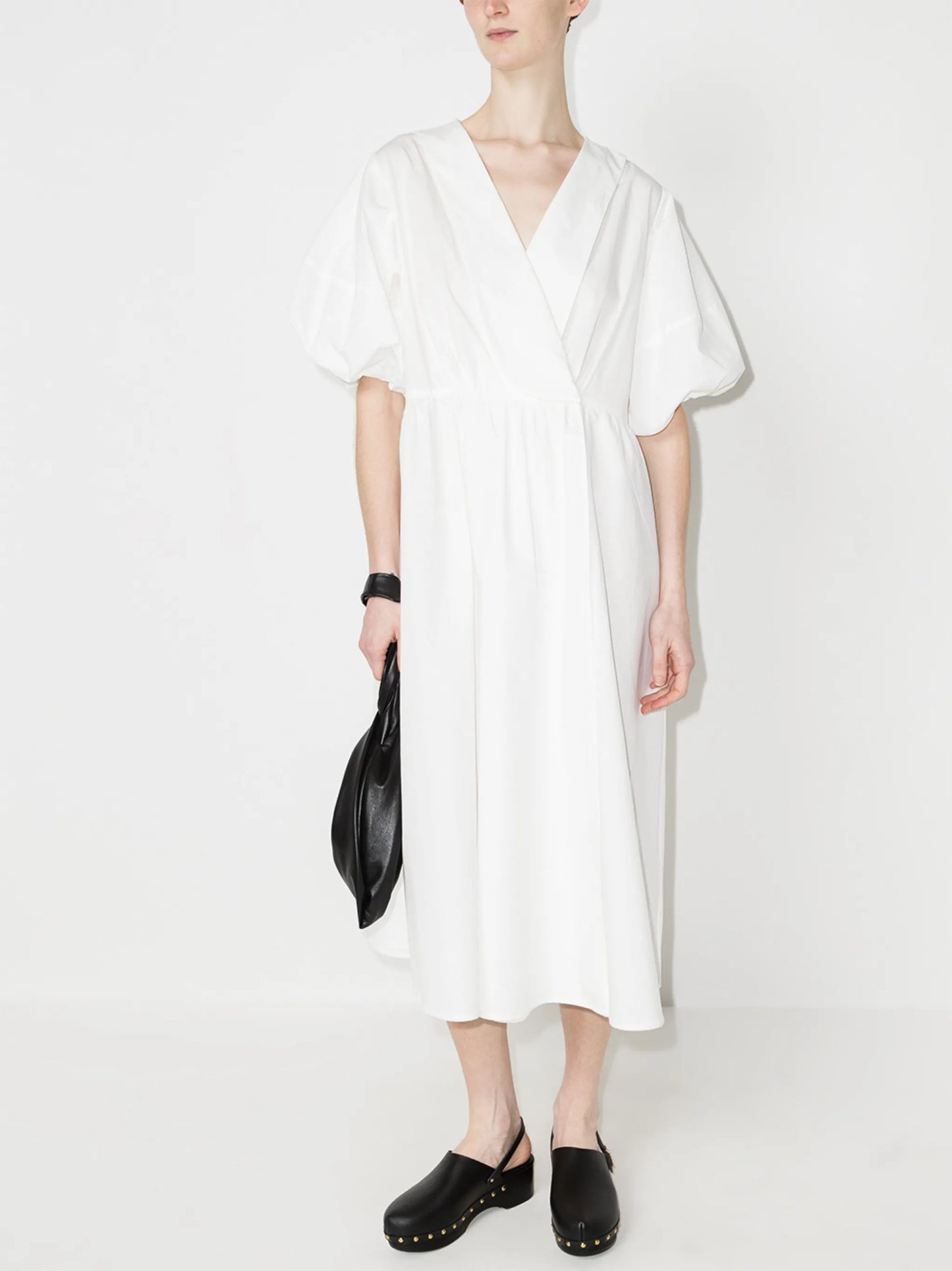 Copenhagen puff-sleeve midi dress