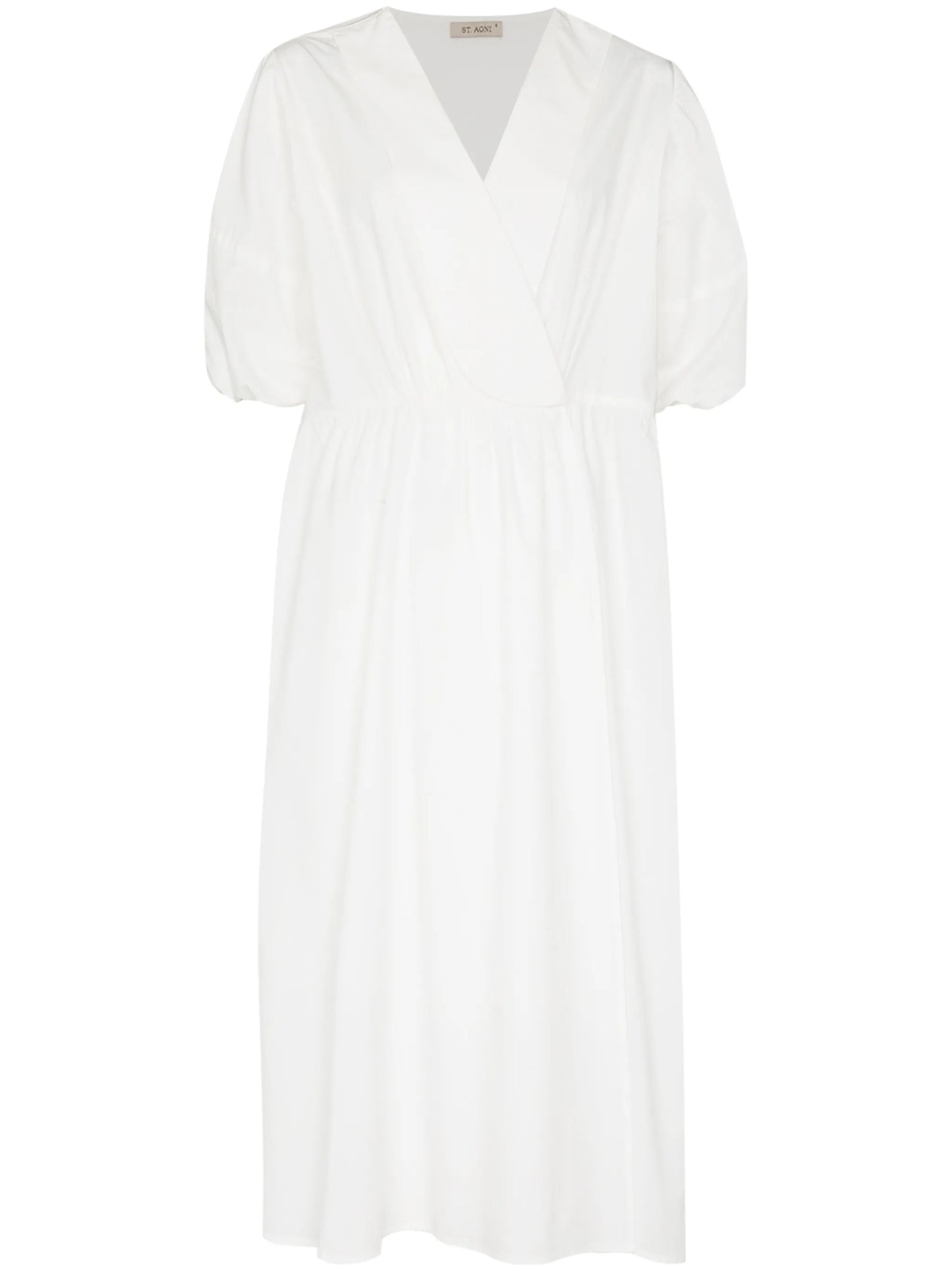 Copenhagen puff-sleeve midi dress