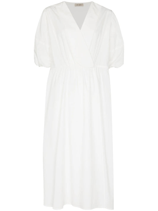 Copenhagen puff-sleeve midi dress
