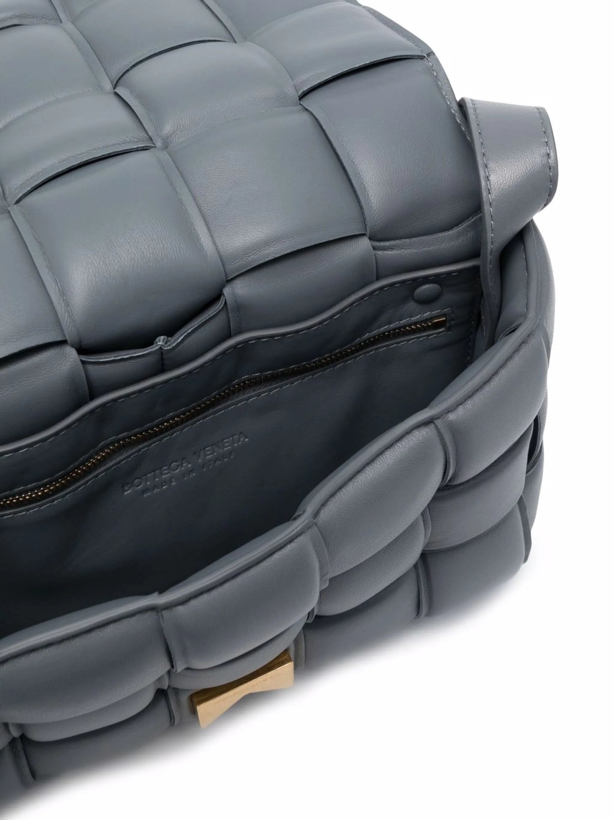 Intrecciato-design crossbody bag