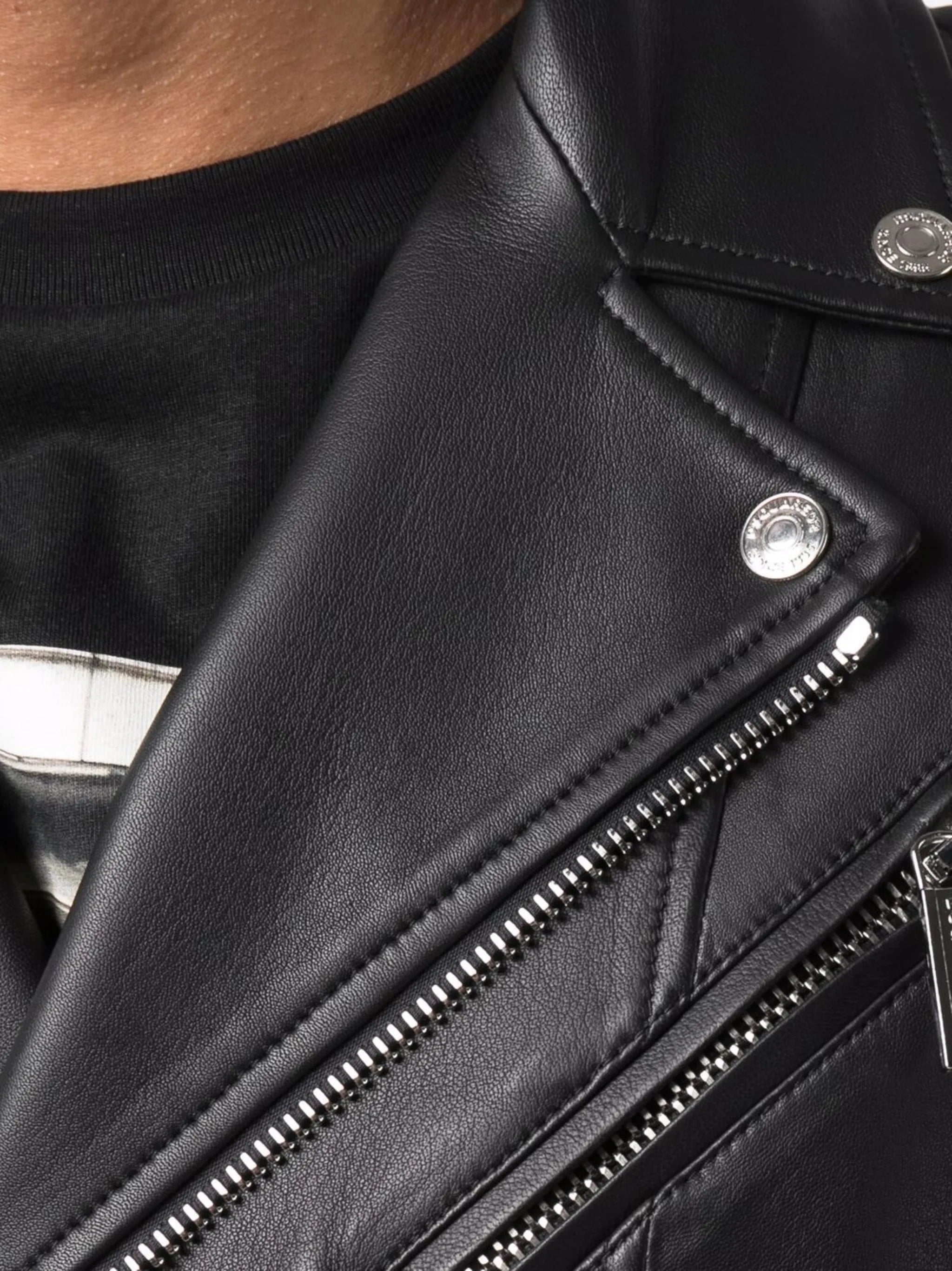 leather biker jacket
