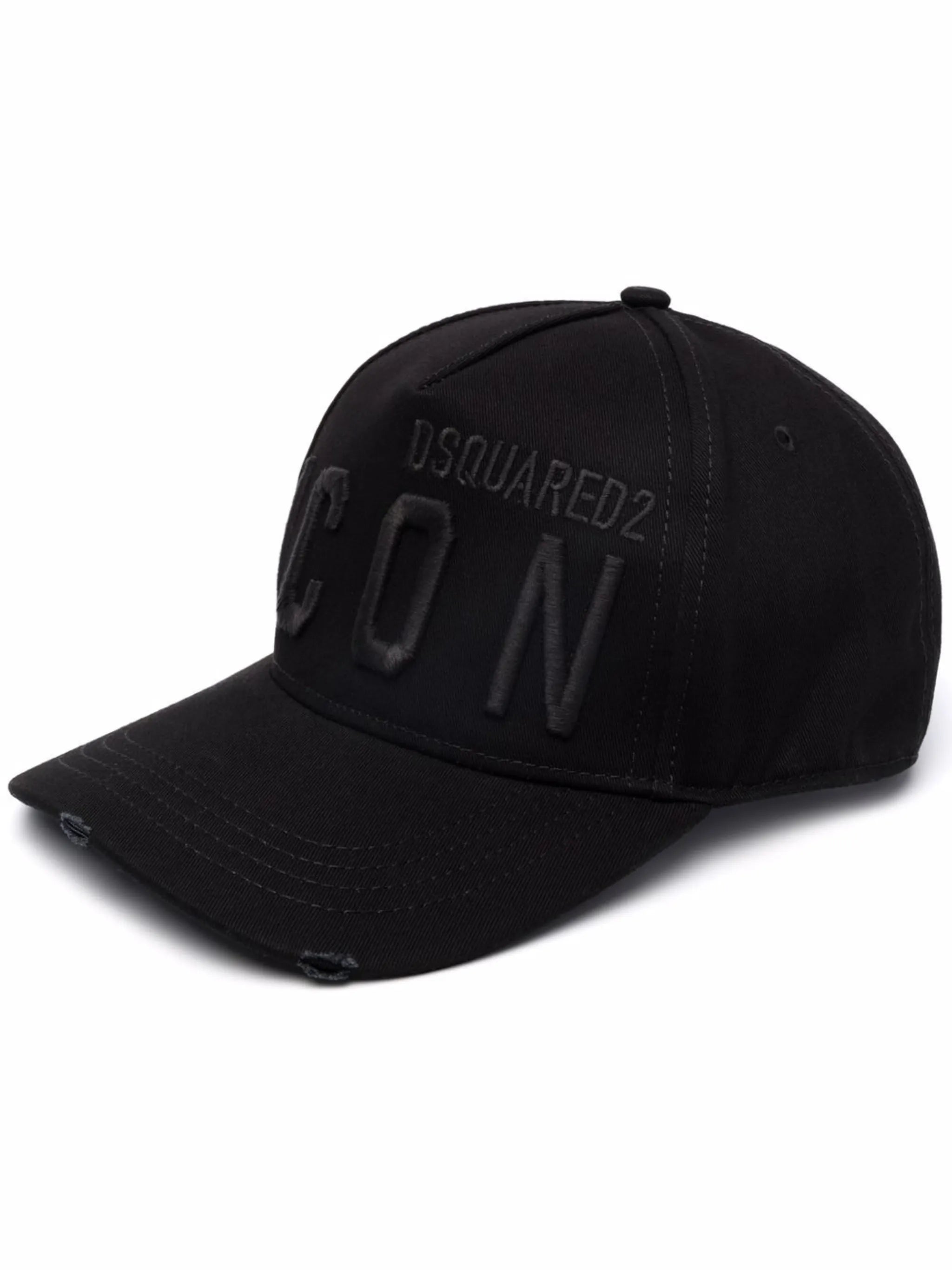 Icon-embroidered logo cap