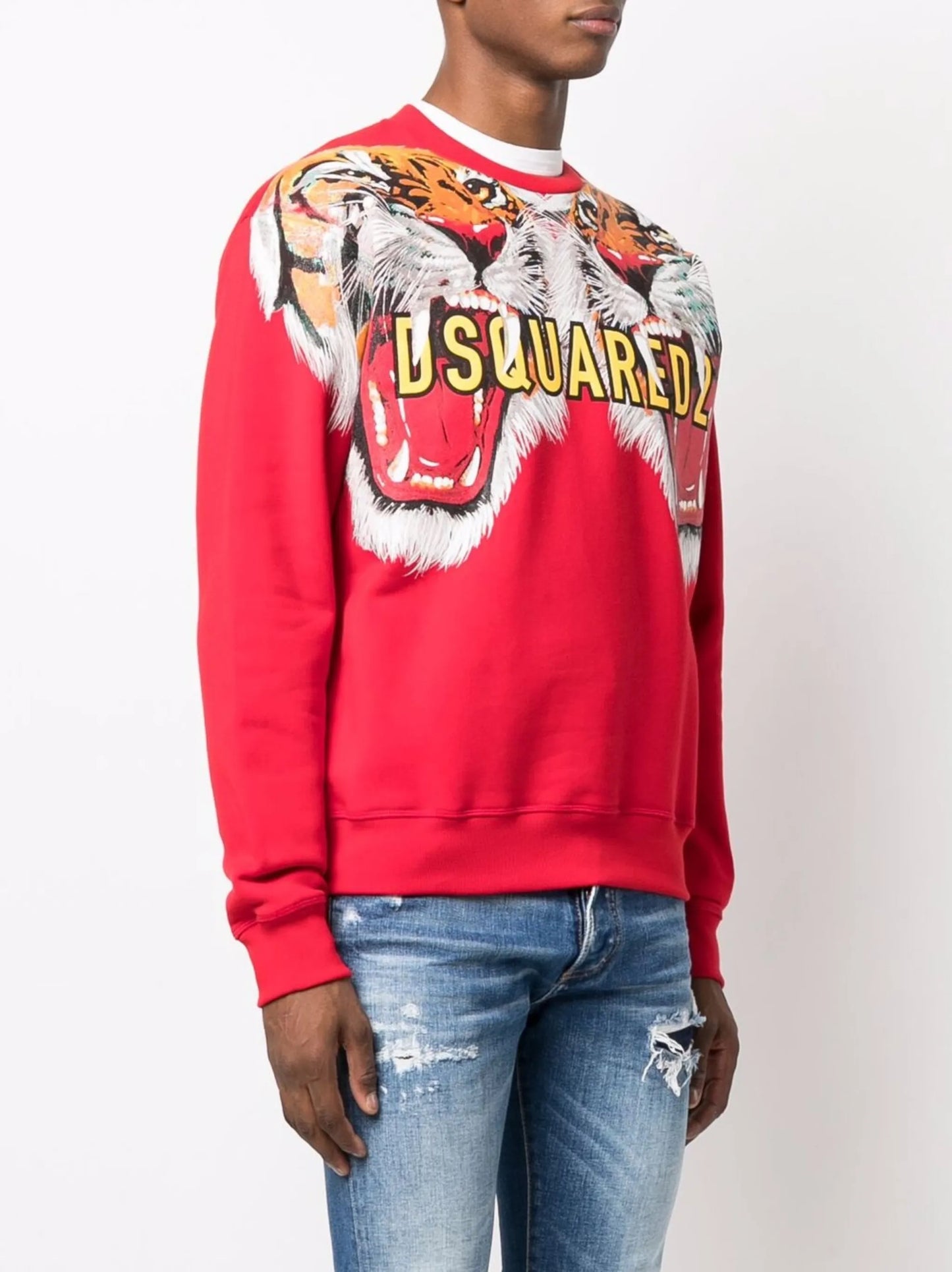tiger print sweatshirt