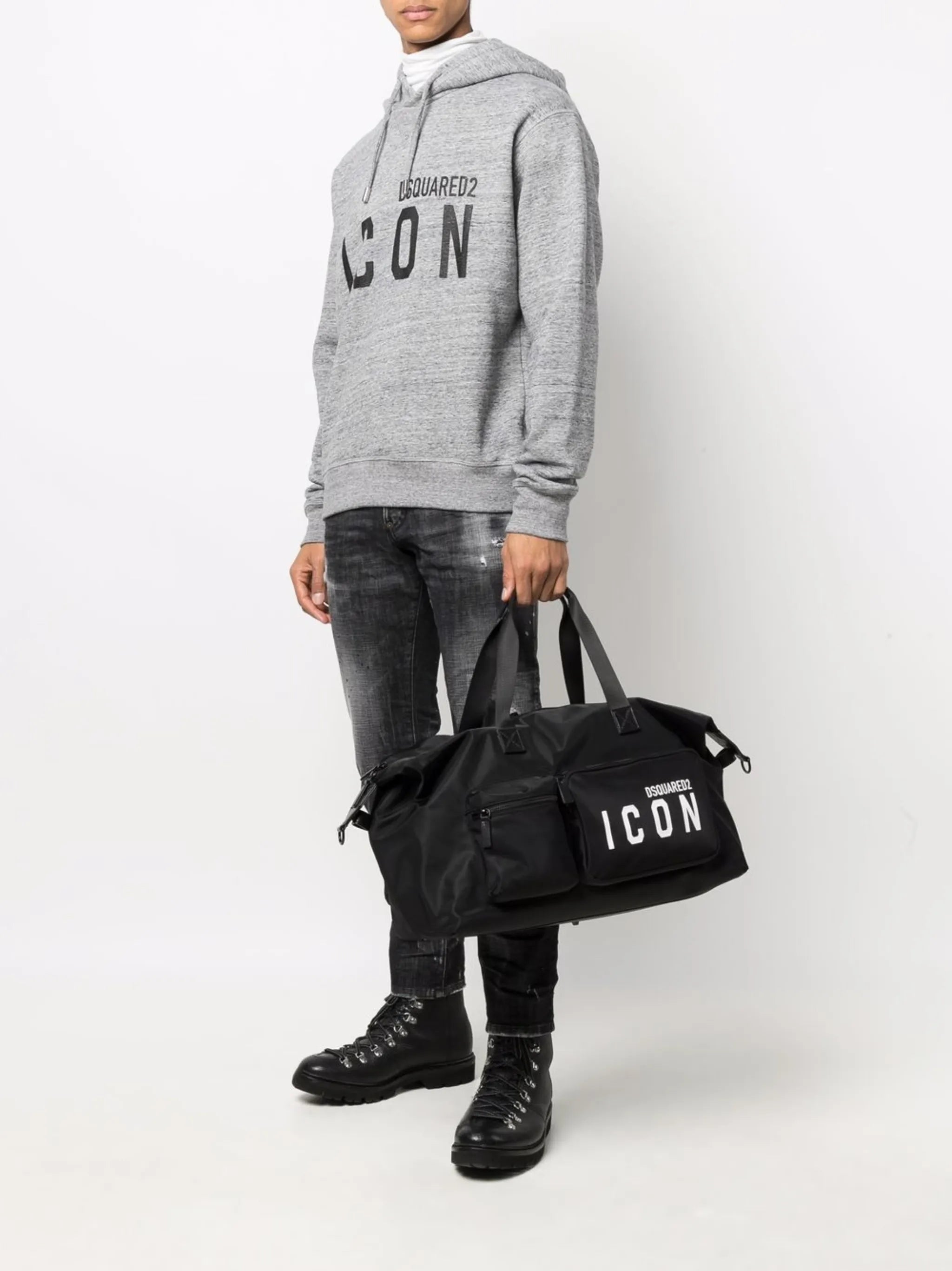 logo-print holdall bag