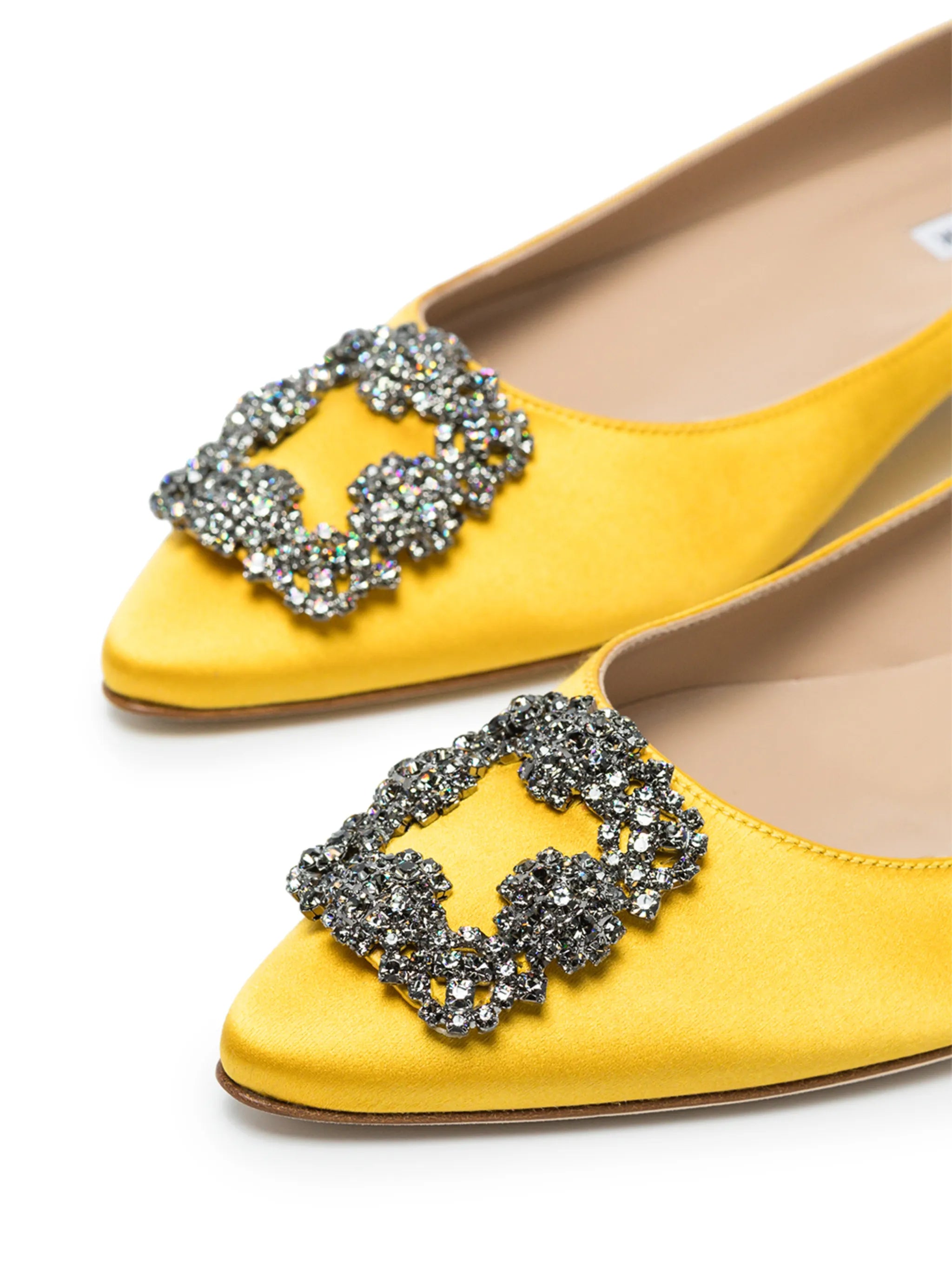 Hangisi buckle-detail ballerina shoes