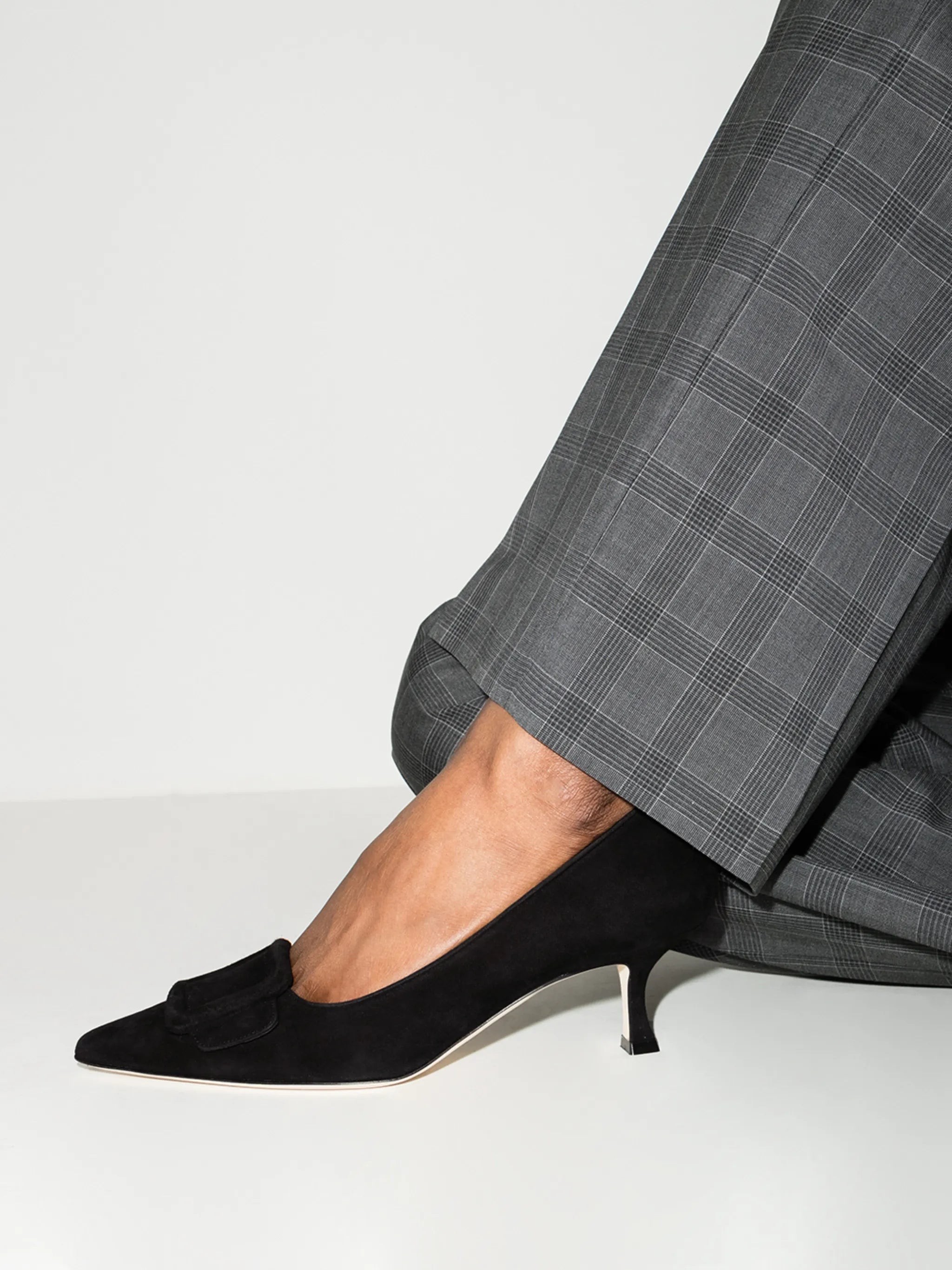 Maysale buckle-embellished 50mm pumps
